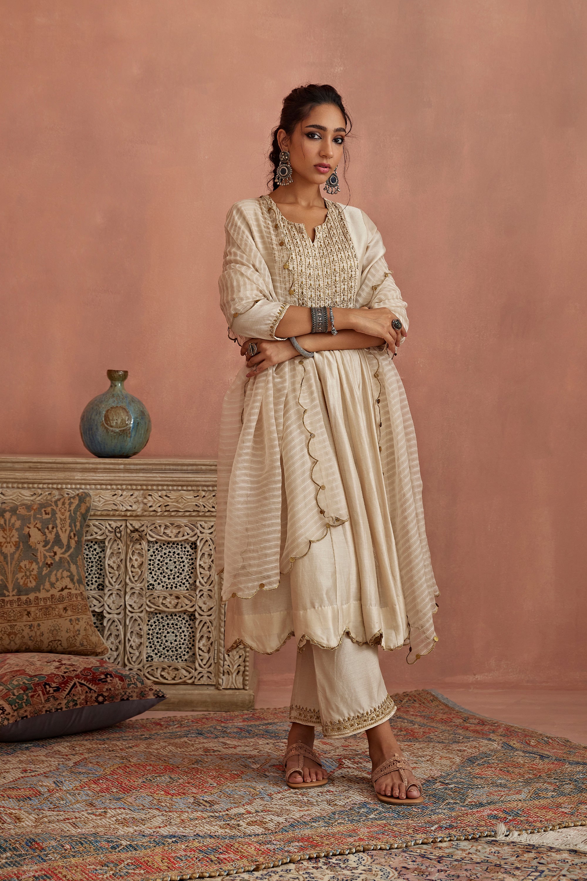 Ivory_Metal_Hand_Embroidered_Anarkali_Set_Kritika_Dawar