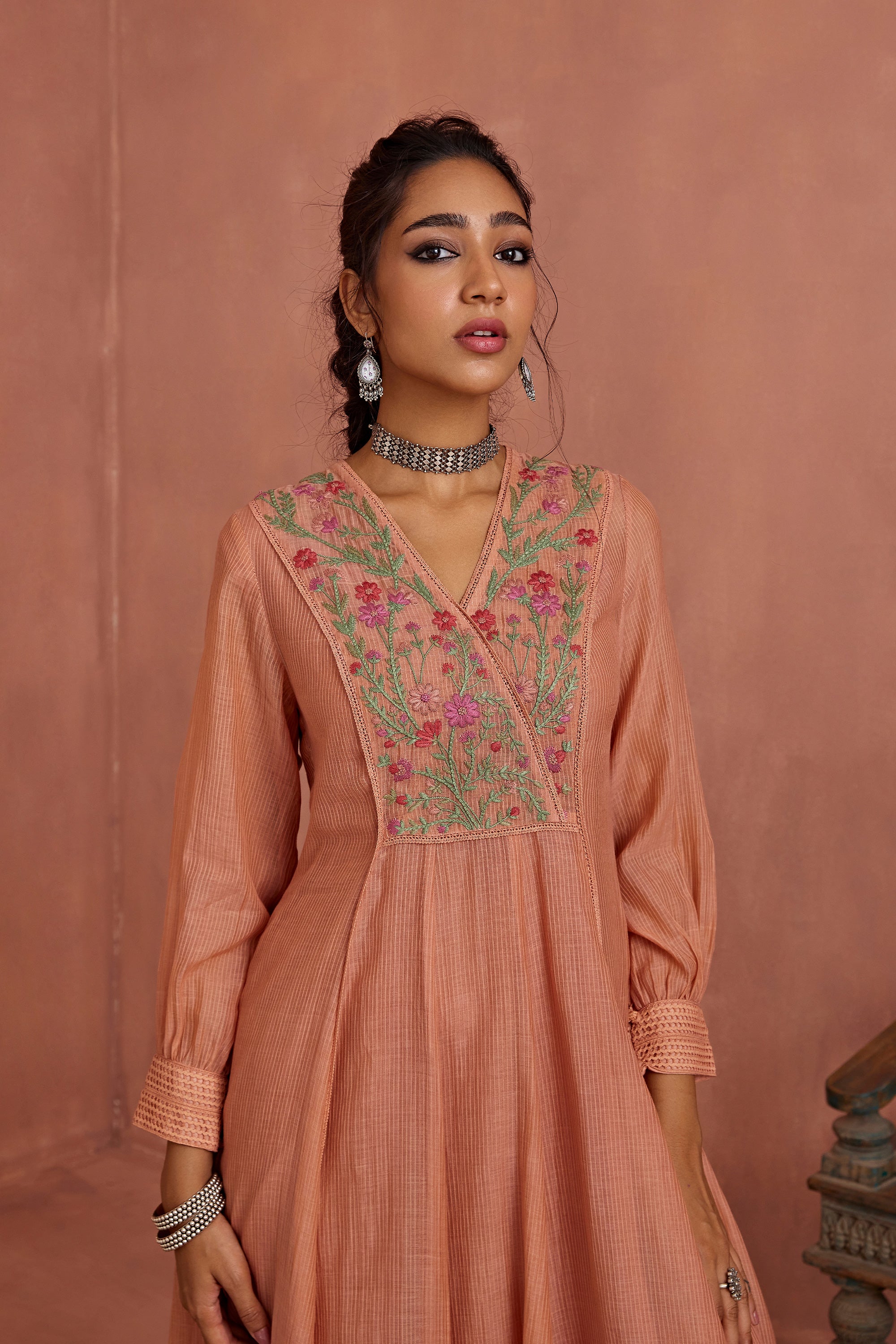 Blush_Multi_Thread_Emroidery_Angrakha_Tunic_Kritika_Dawar