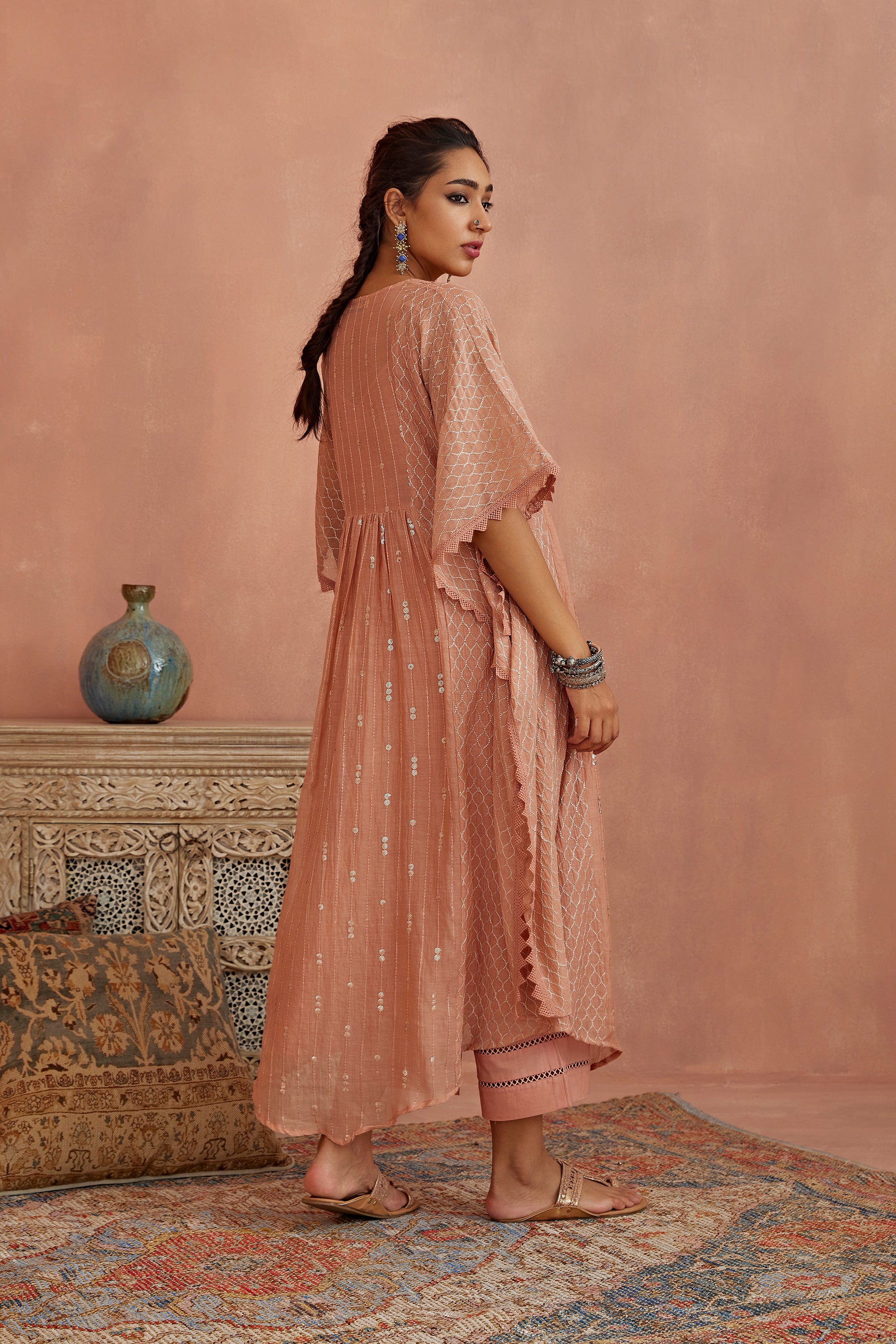 Blush_Chanderi_Kaftaan_Kritika_Dawar