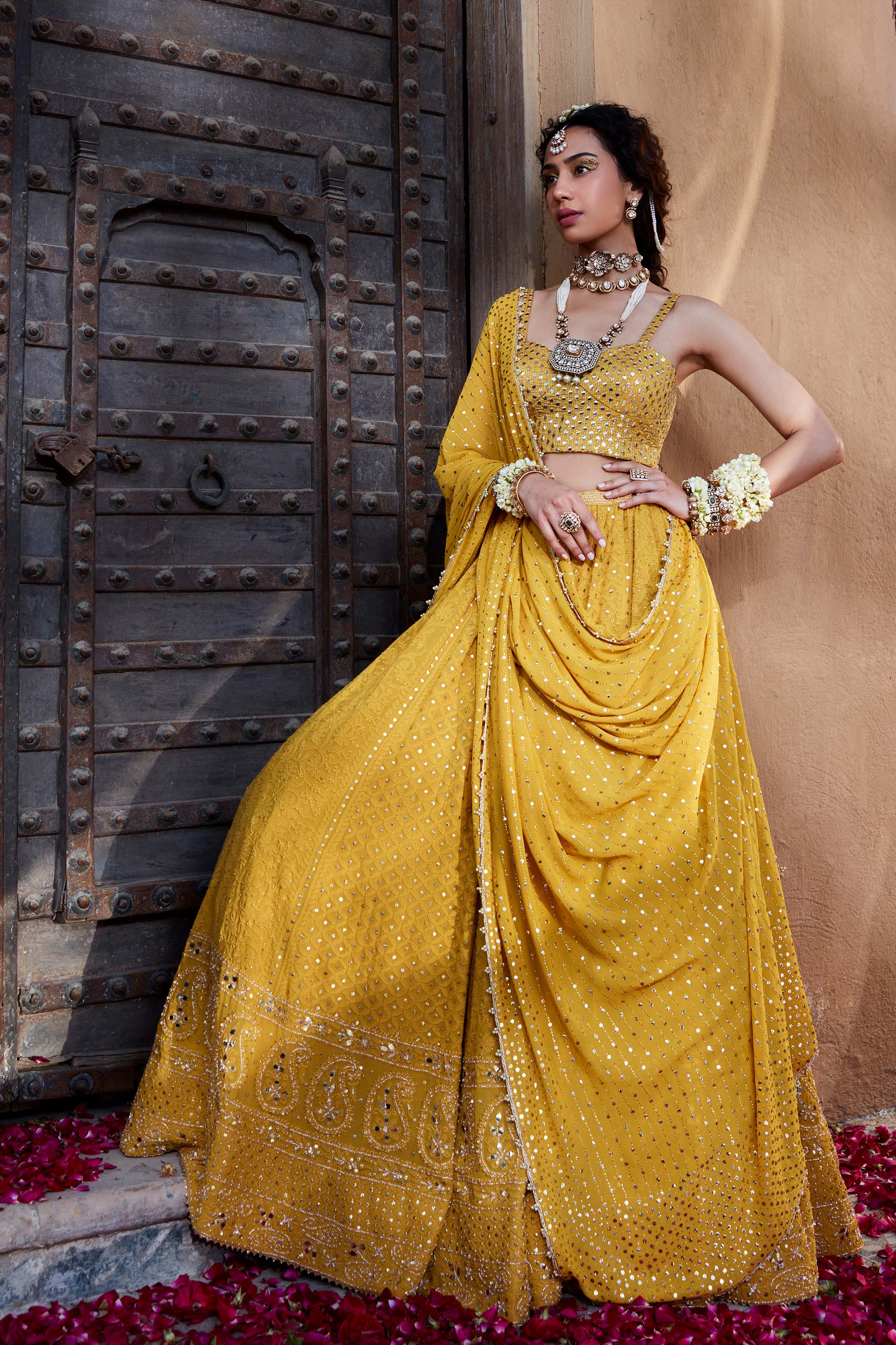 Yellow_Chikankari_Lehenga_Kritika_Dawar