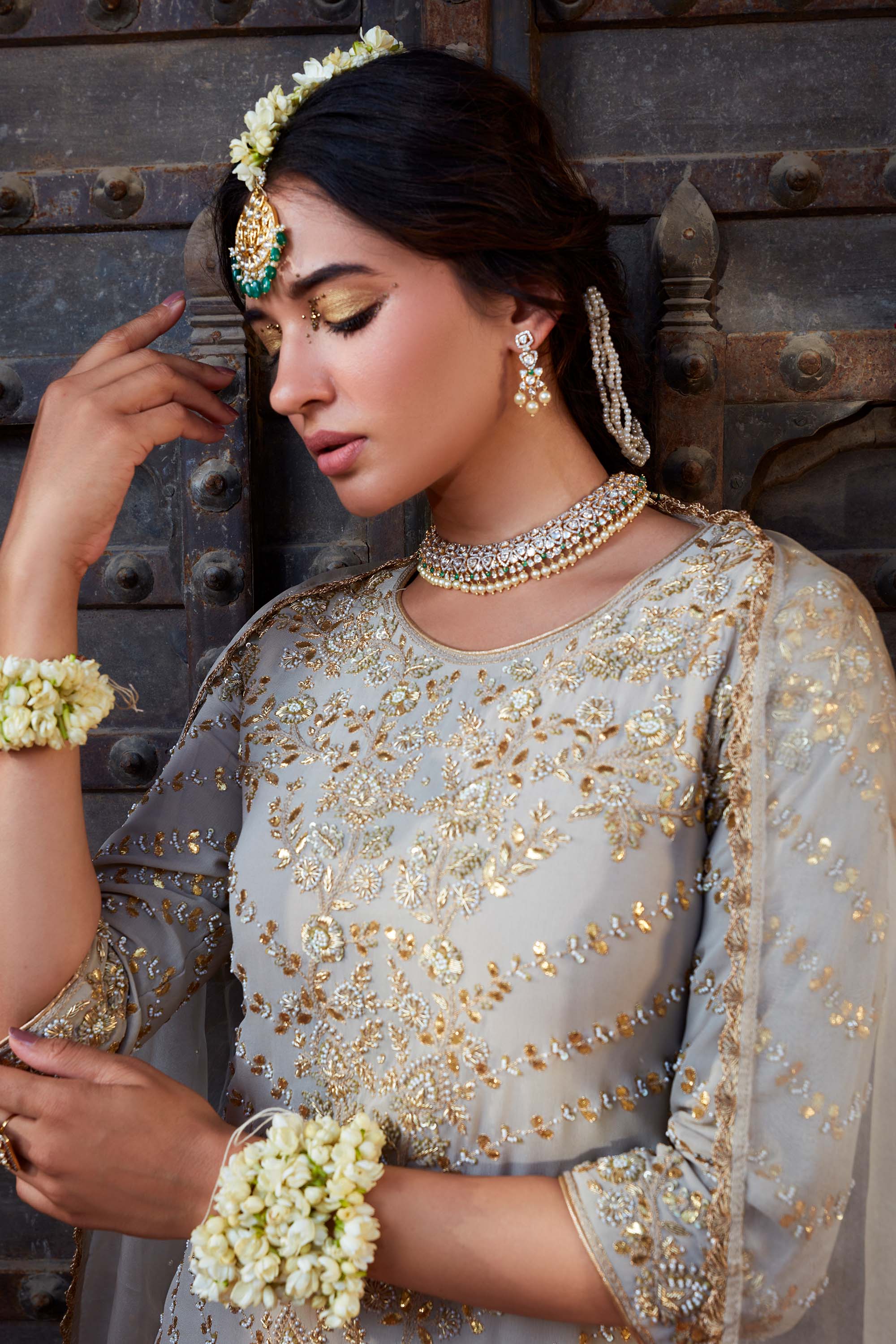 Ivory_Gota_Short_Kurta_Sharara_Kritika_Dawar