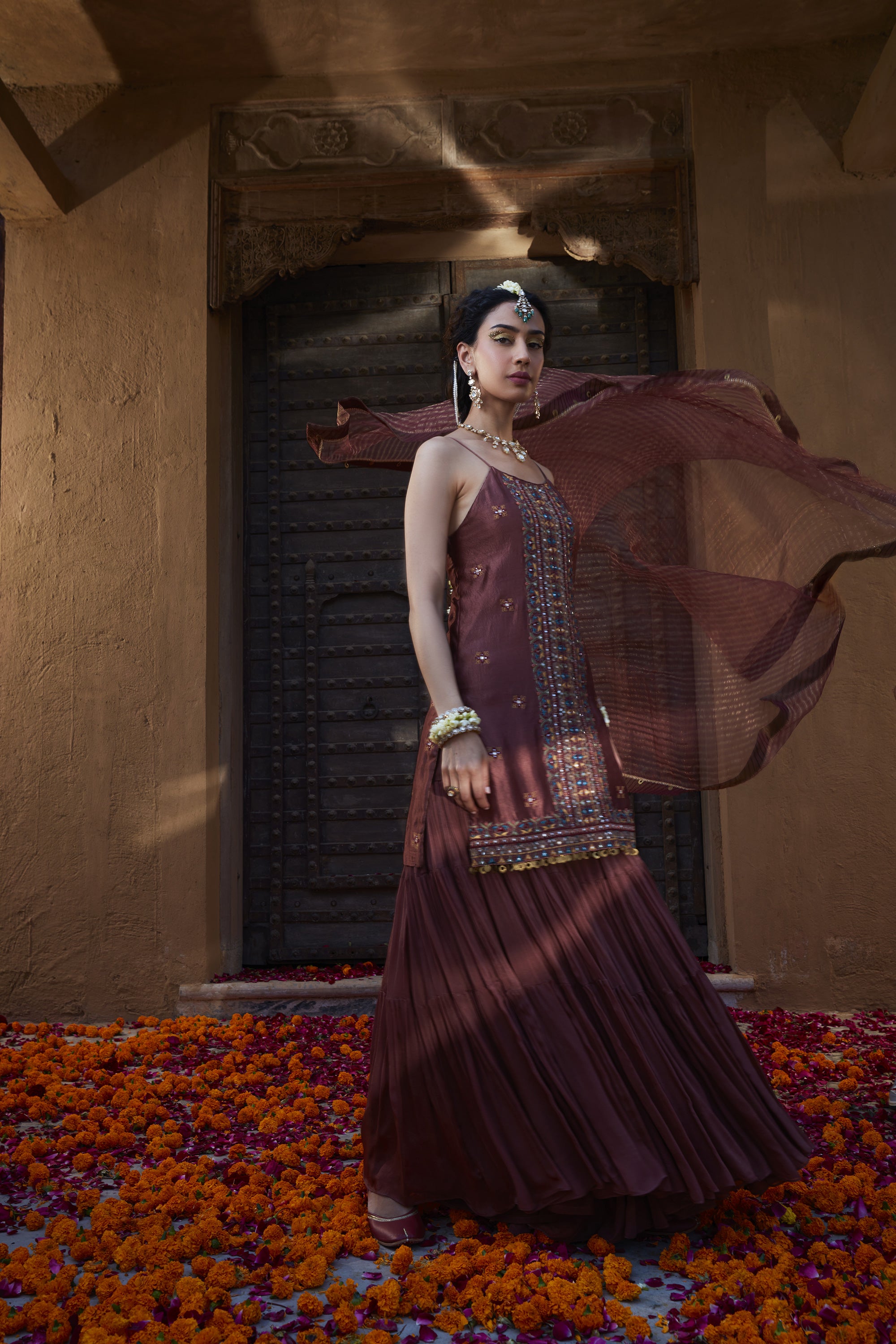 Rose_Brown_Multi_Thread_Embroidered_Sharara_Set_Kritika_Dawar