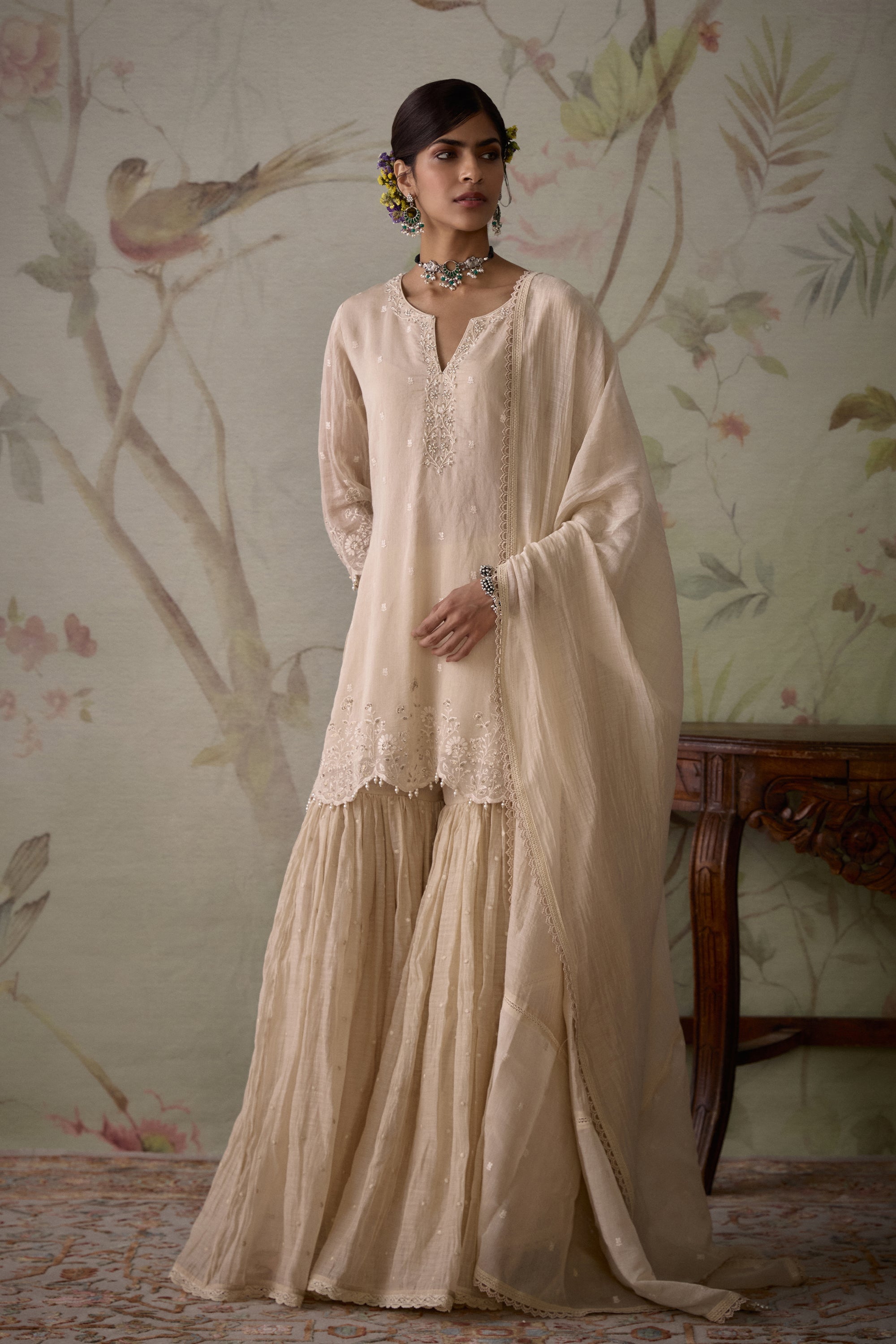 Ivory_Scalloped_Short_Kurta_Gharara_Set_Kritika_Dawar