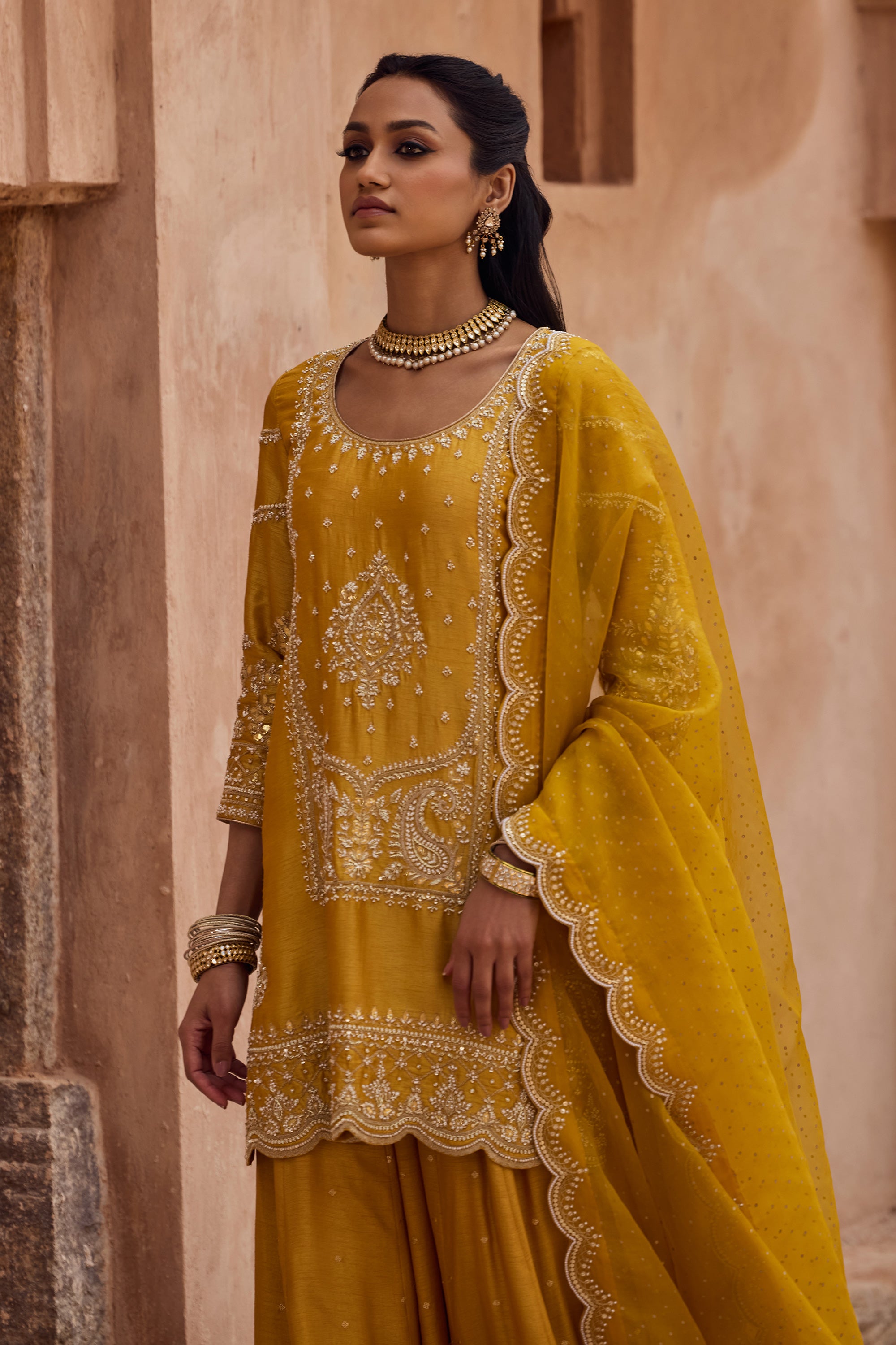 Alaya Sharara Set