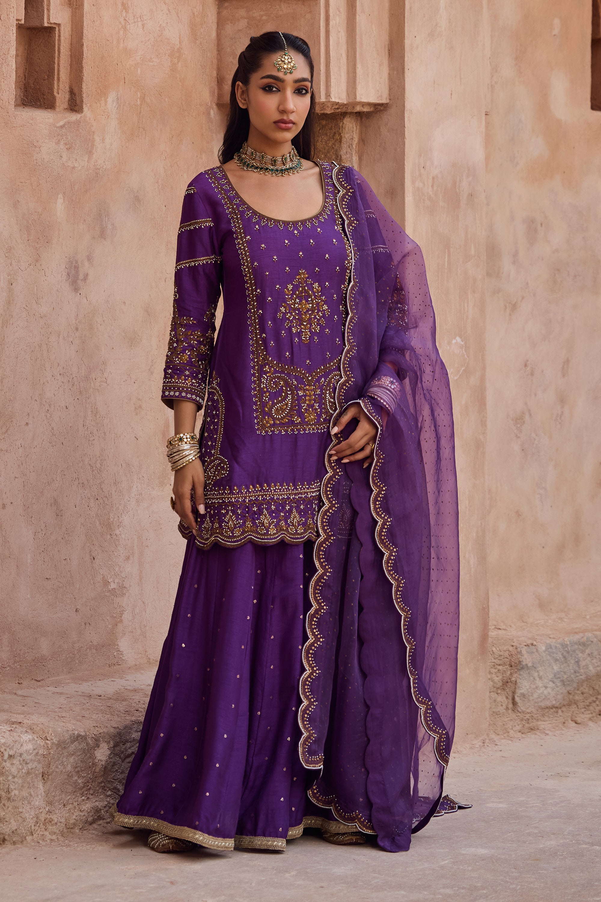 Alaya Sharara Set