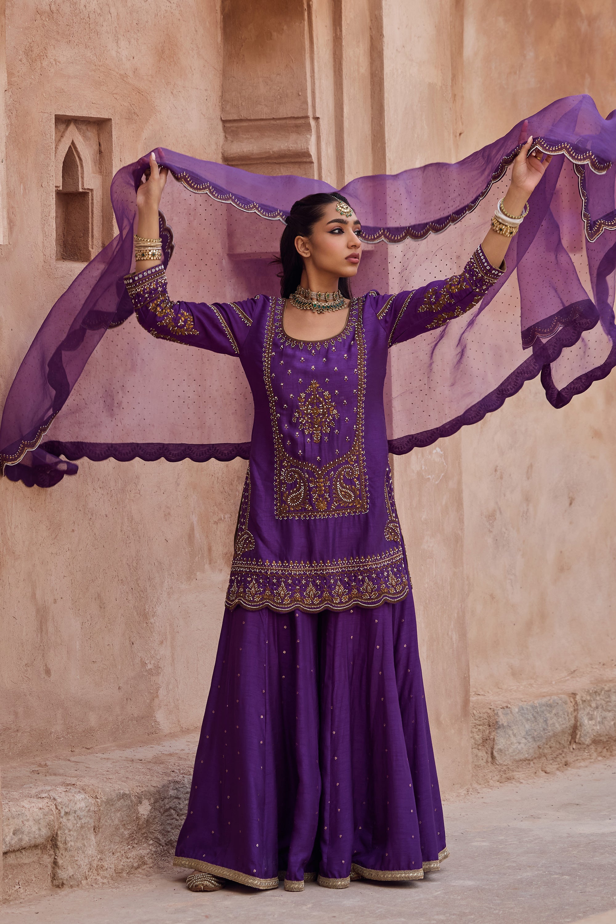 Alaya Sharara Set