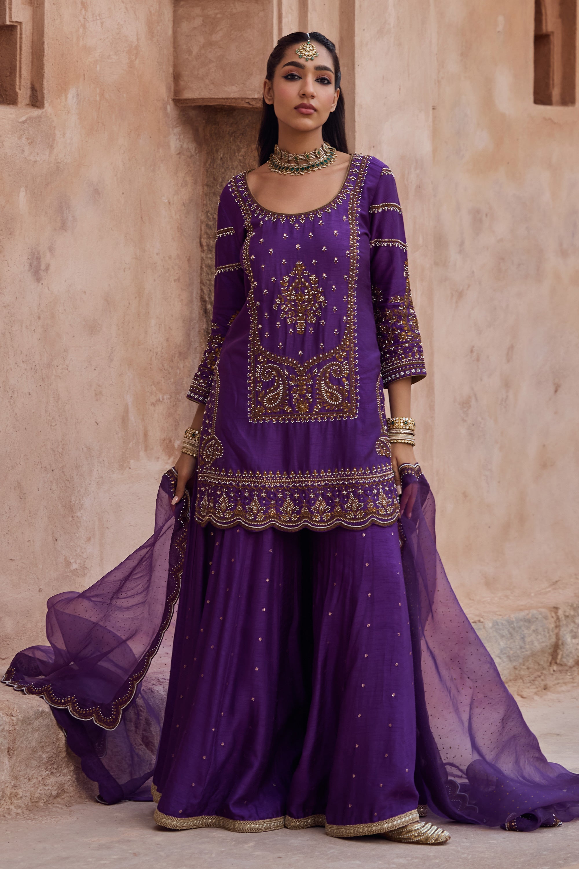 Alaya Sharara Set