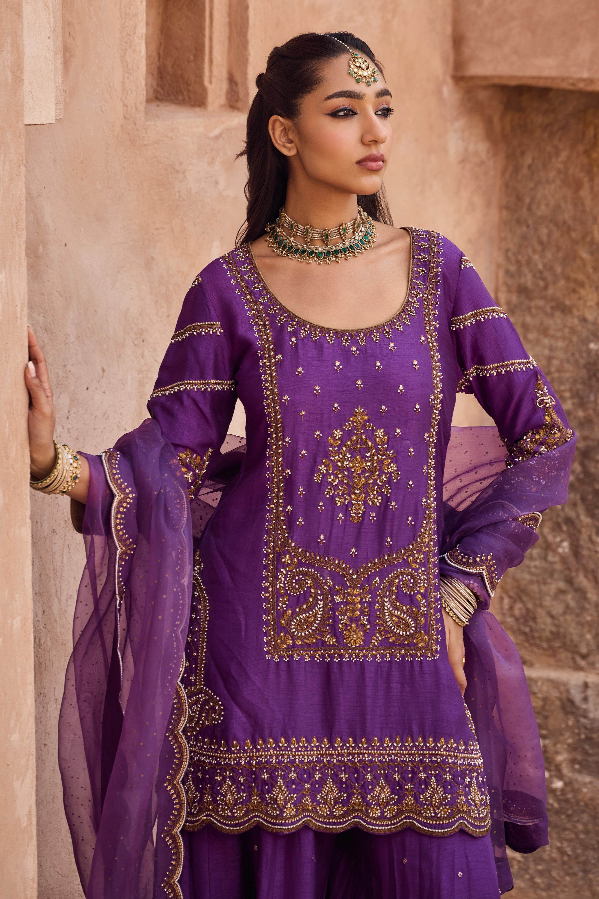 Alaya Sharara Set