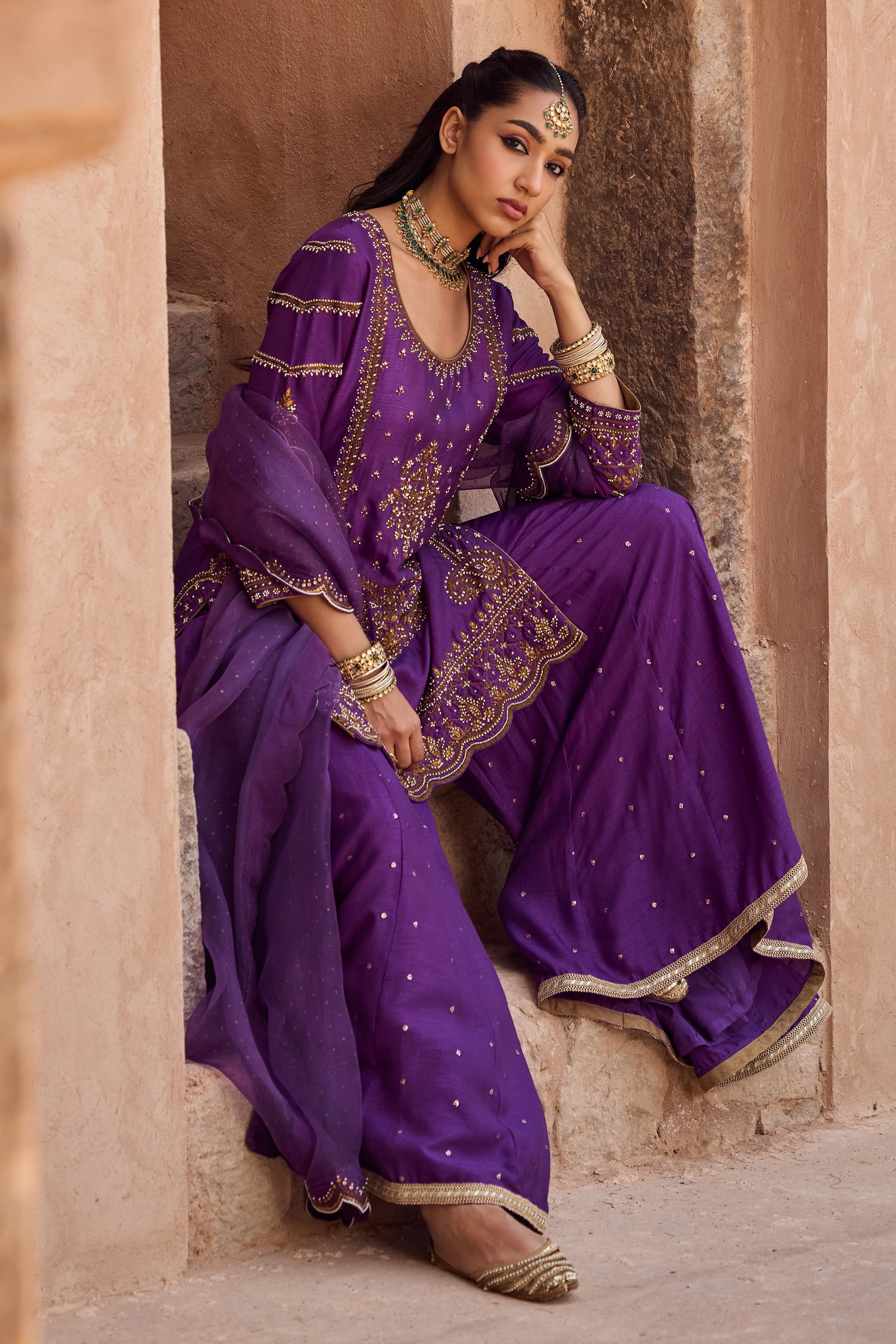 Alaya Sharara Set