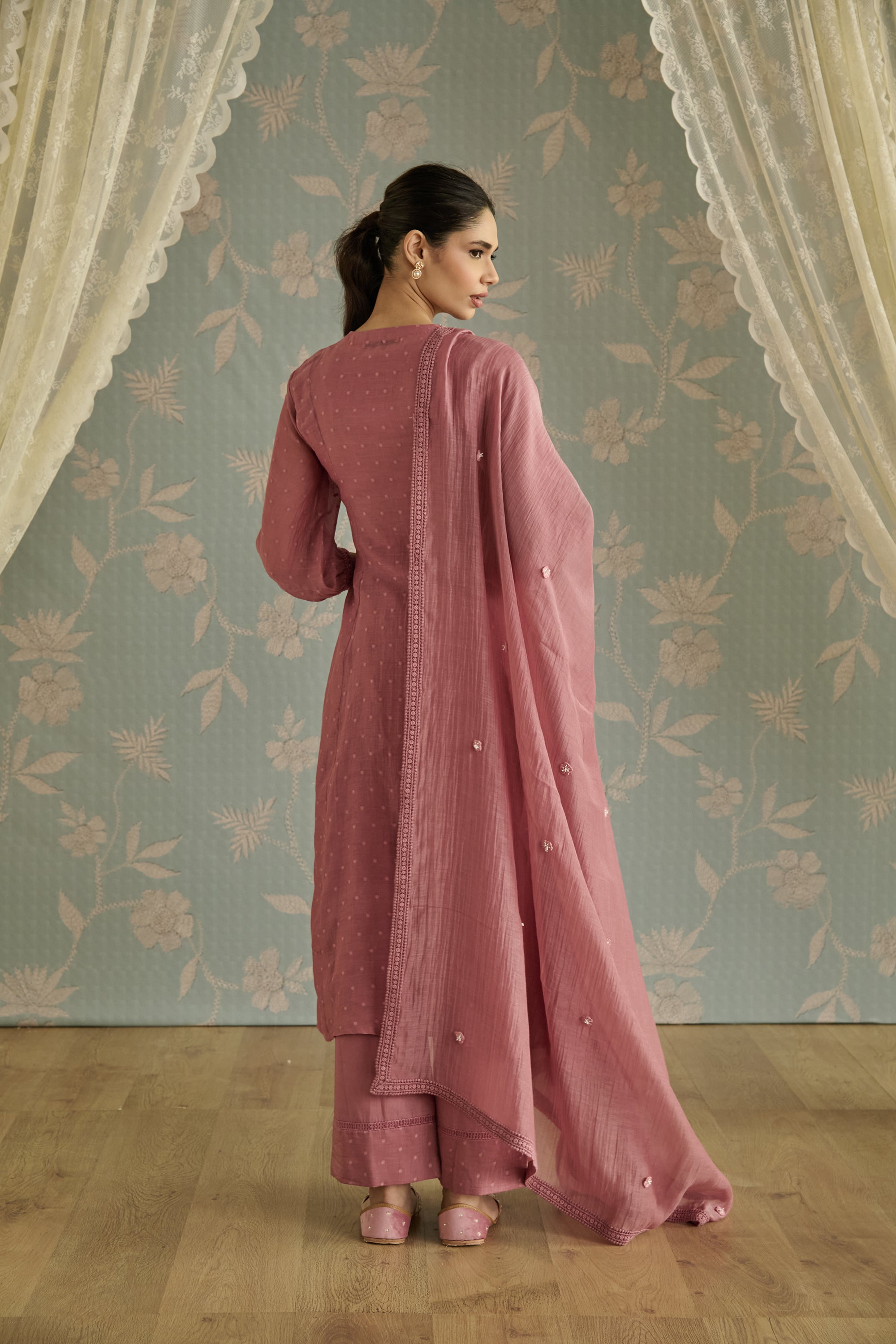 Blush Hand Embroidered Kurta Set