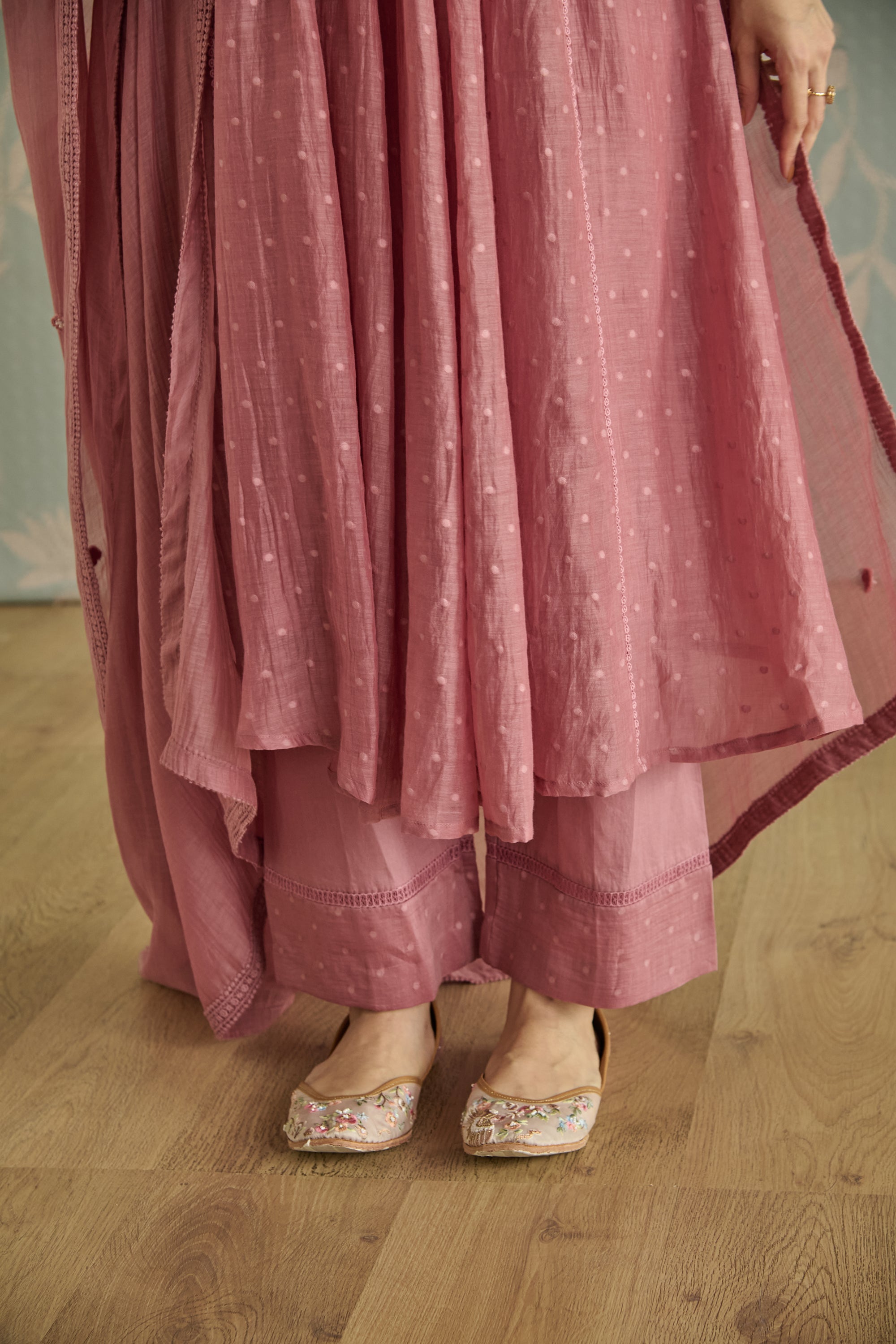 Blush Hand Embroidered Kurta Set