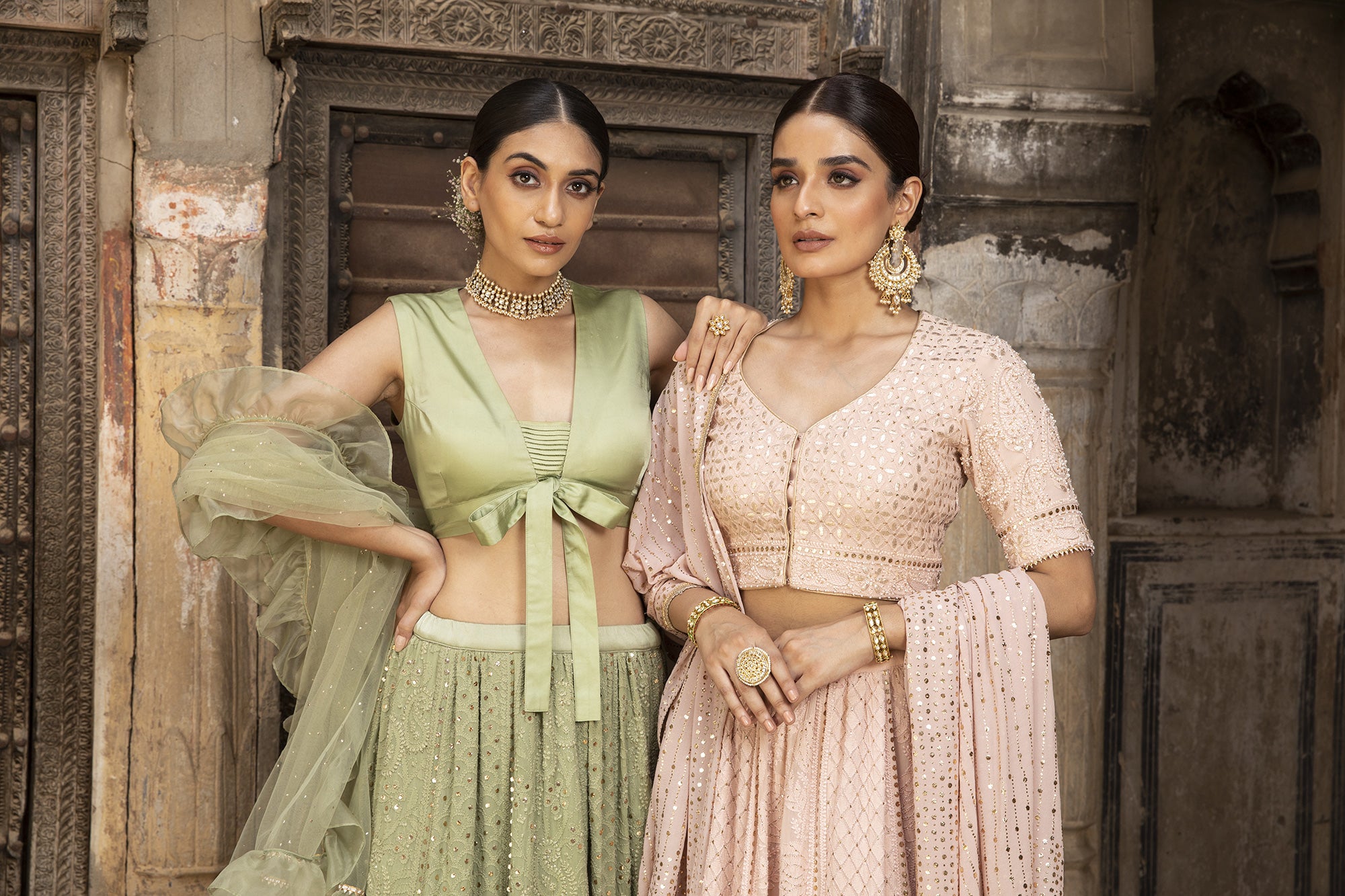 Mint_Green_Chikankari_Lehenga_Set_Kritika_Dawar