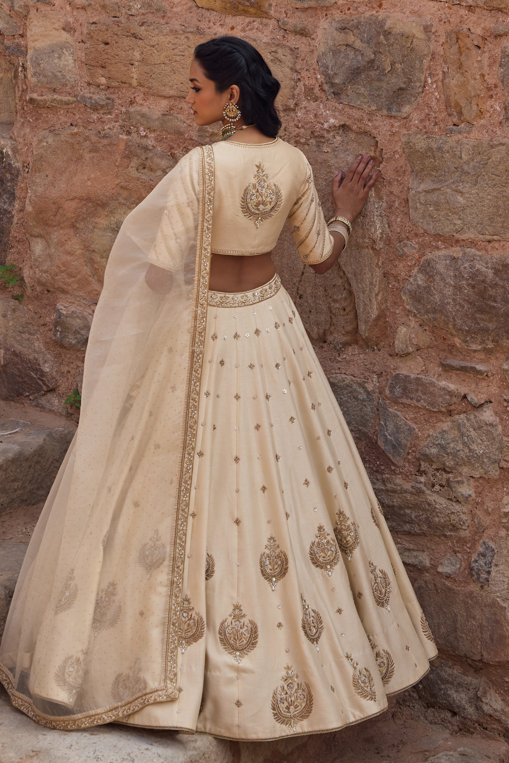 Chand Bari Lehenga Set