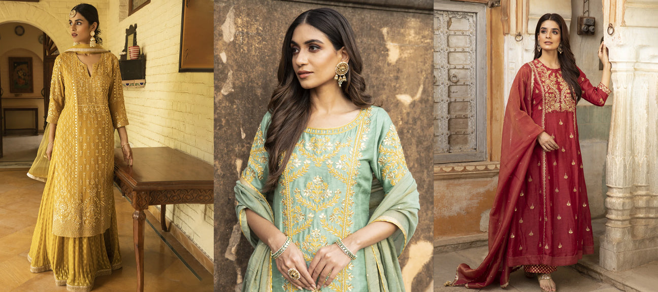 Day-to-Night Styling Tips for Embroidered Kurta Sets for Weddings