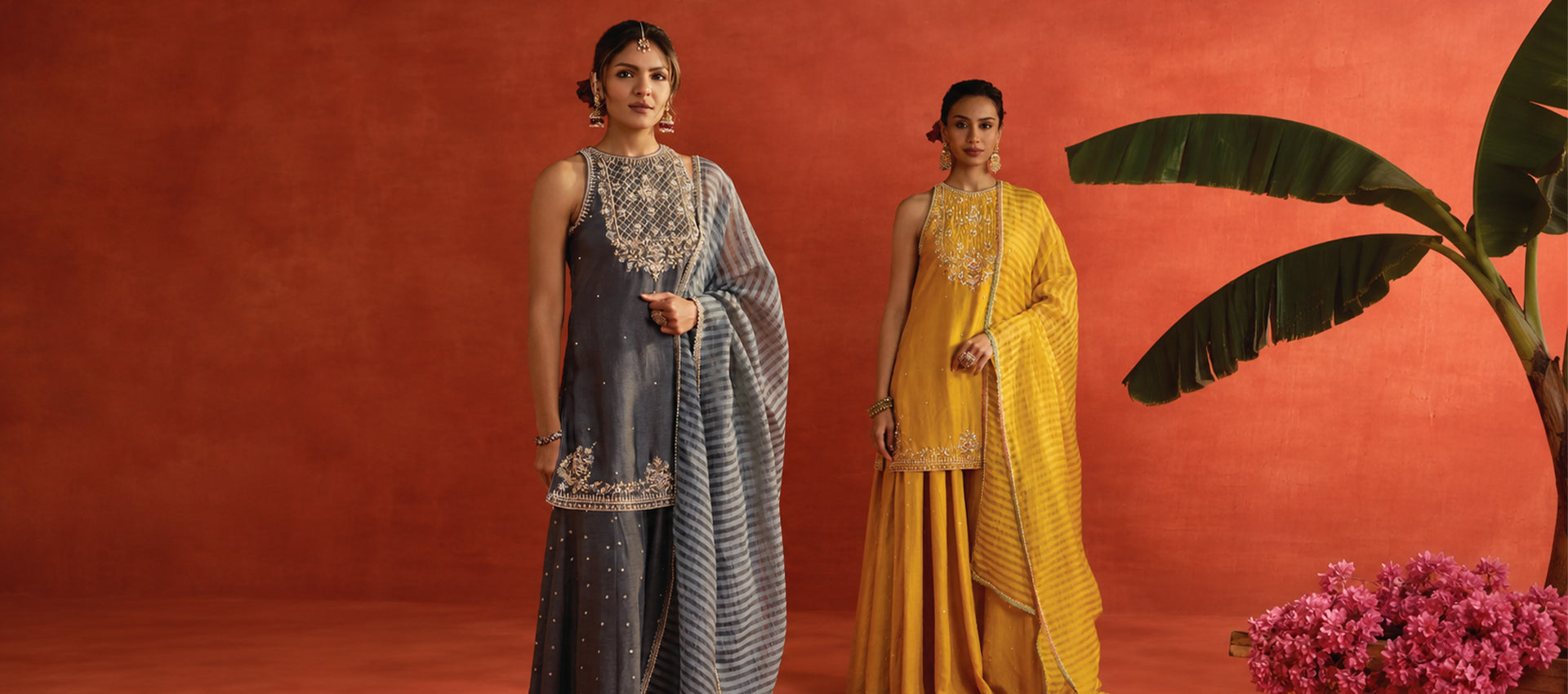 Indoor vs Outdoor Weddings: Choosing the Right Wedding Sharara Look