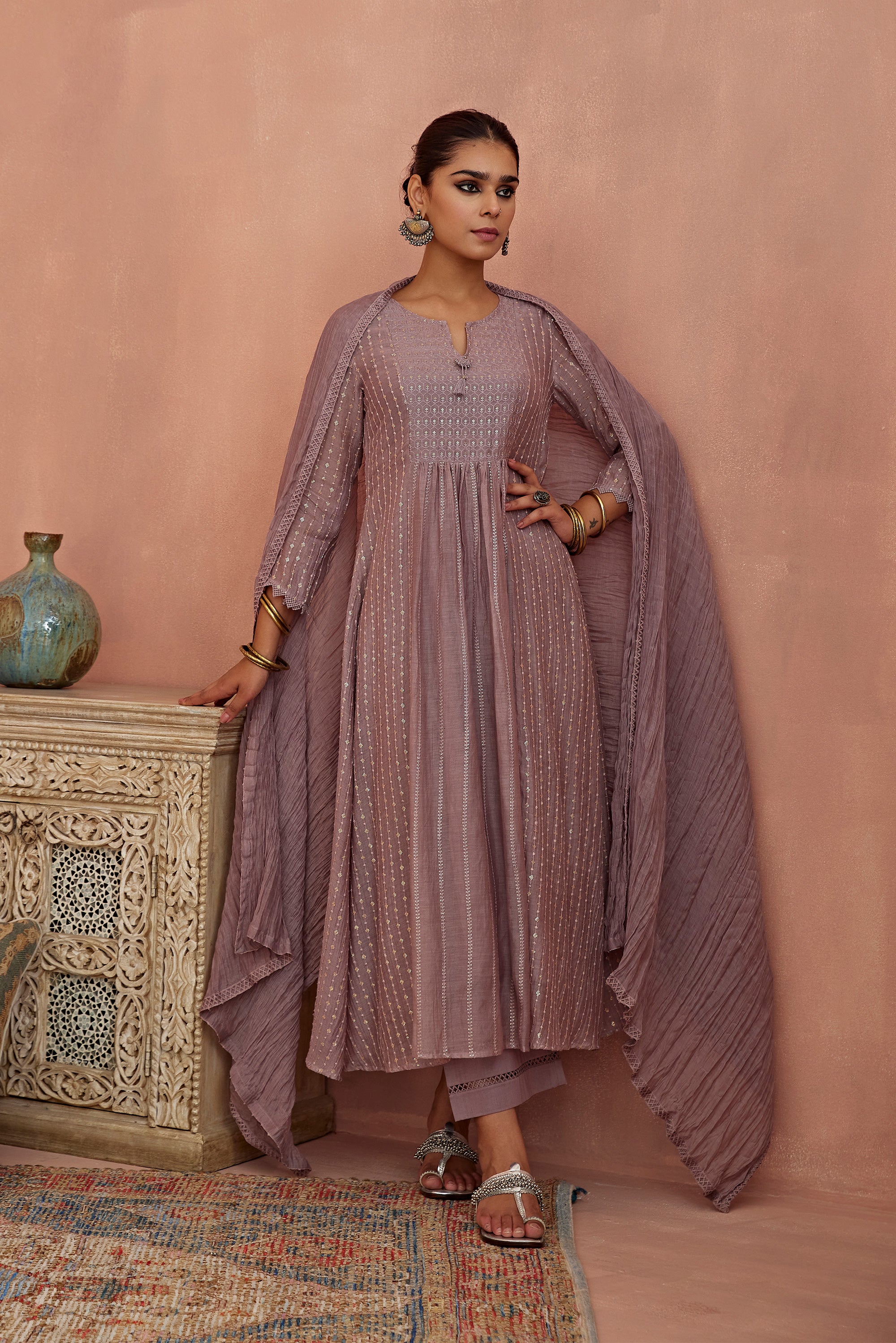 Mauve_A-Line_Kurta_Set_Kritika_Dawar
