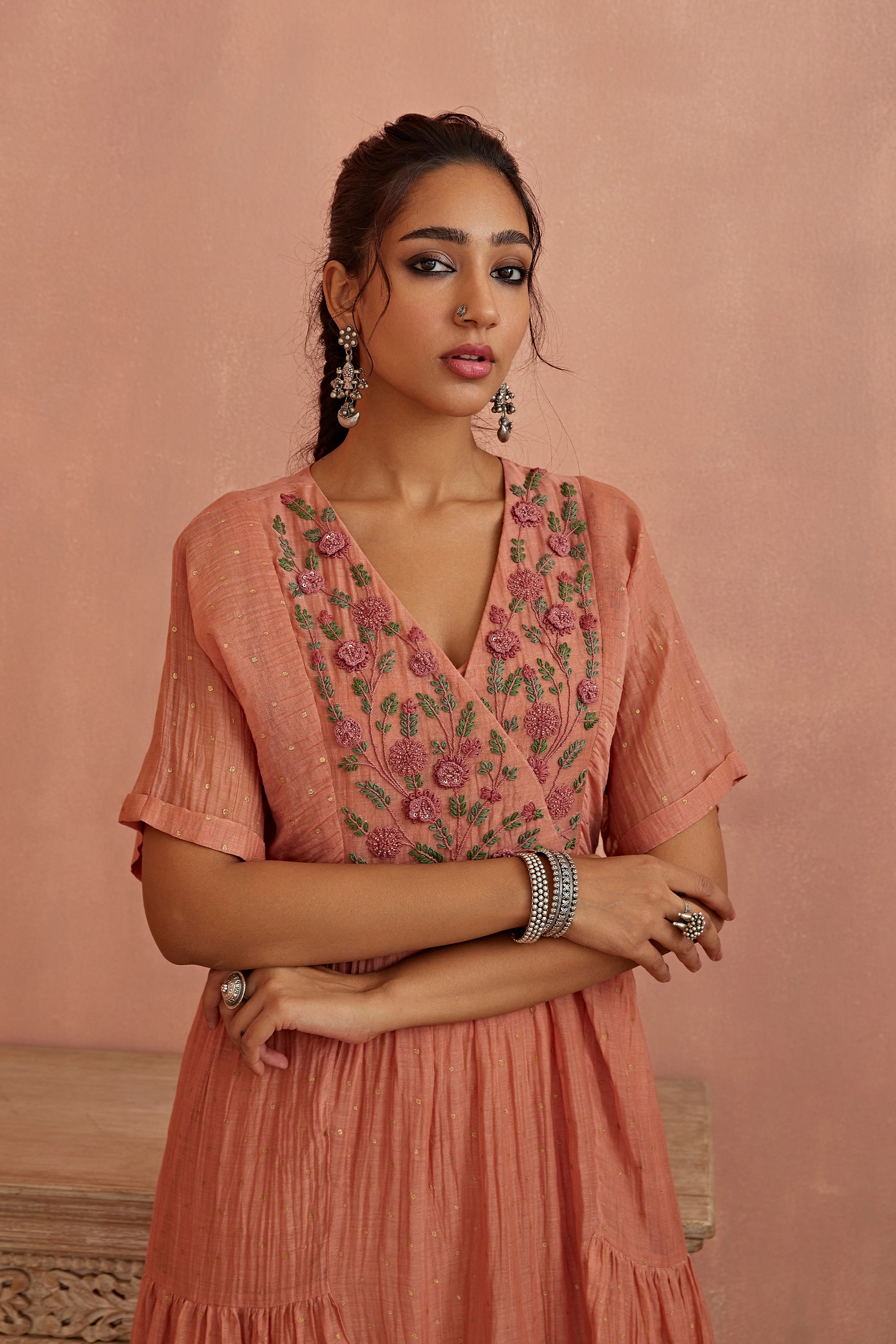 Blush_3D_Flower_Embroidery_Tunic_Kritika_Dawar