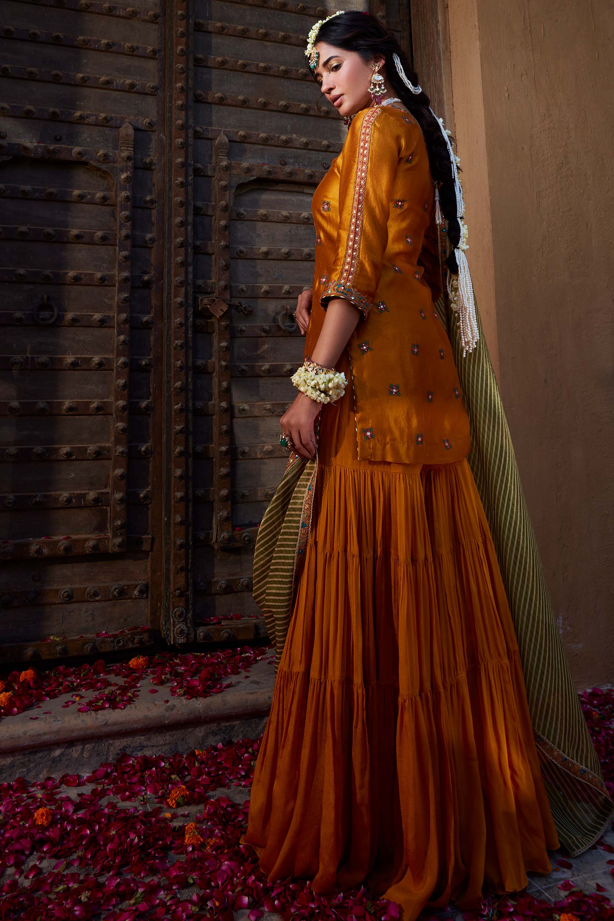 Mustard_Yellow_Multi_Thread_Embroidered_Sharara_Set_Kritika_Dawar