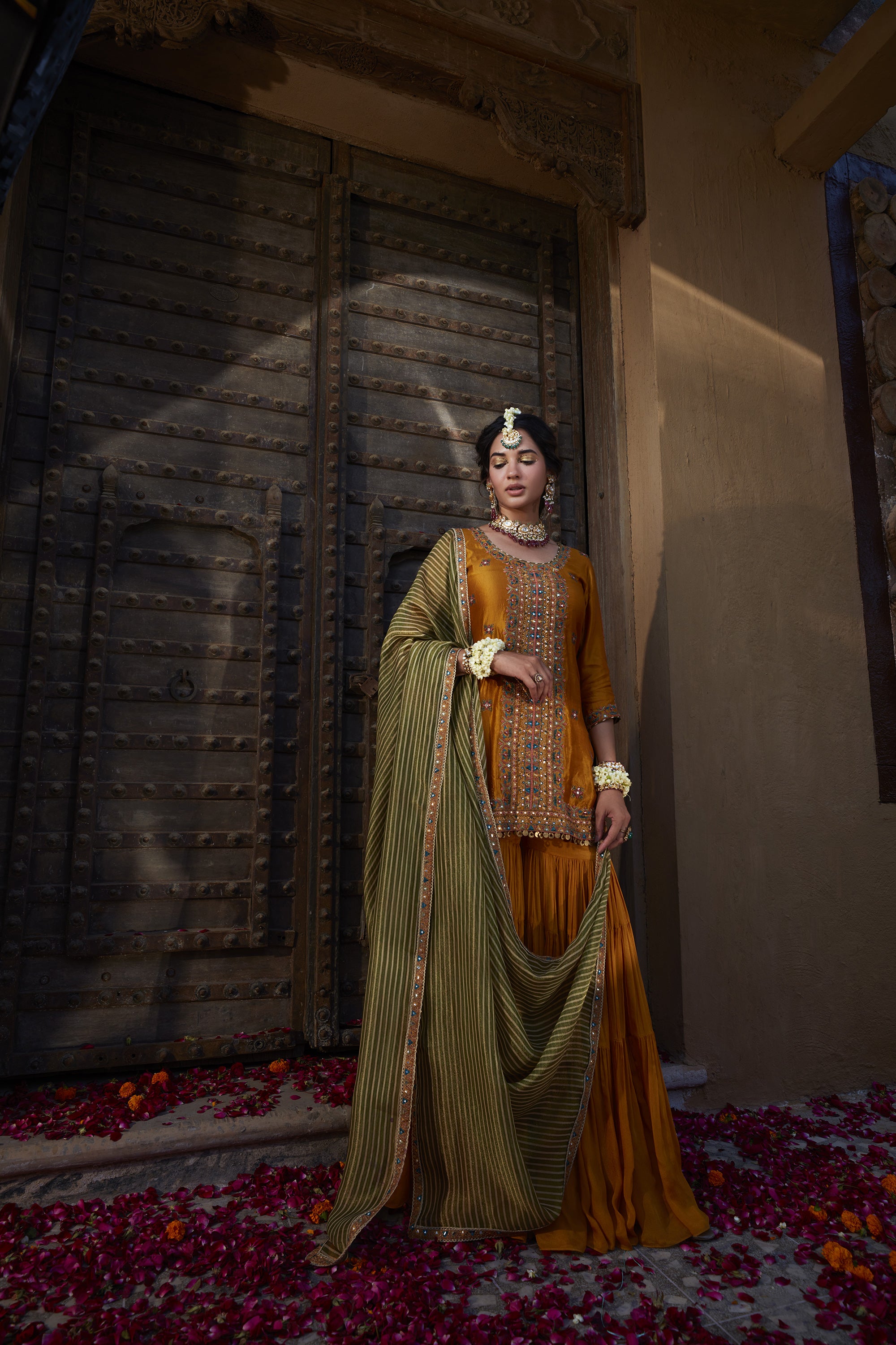 Mustard_Yellow_Multi_Thread_Embroidered_Sharara_Set_Kritika_Dawar