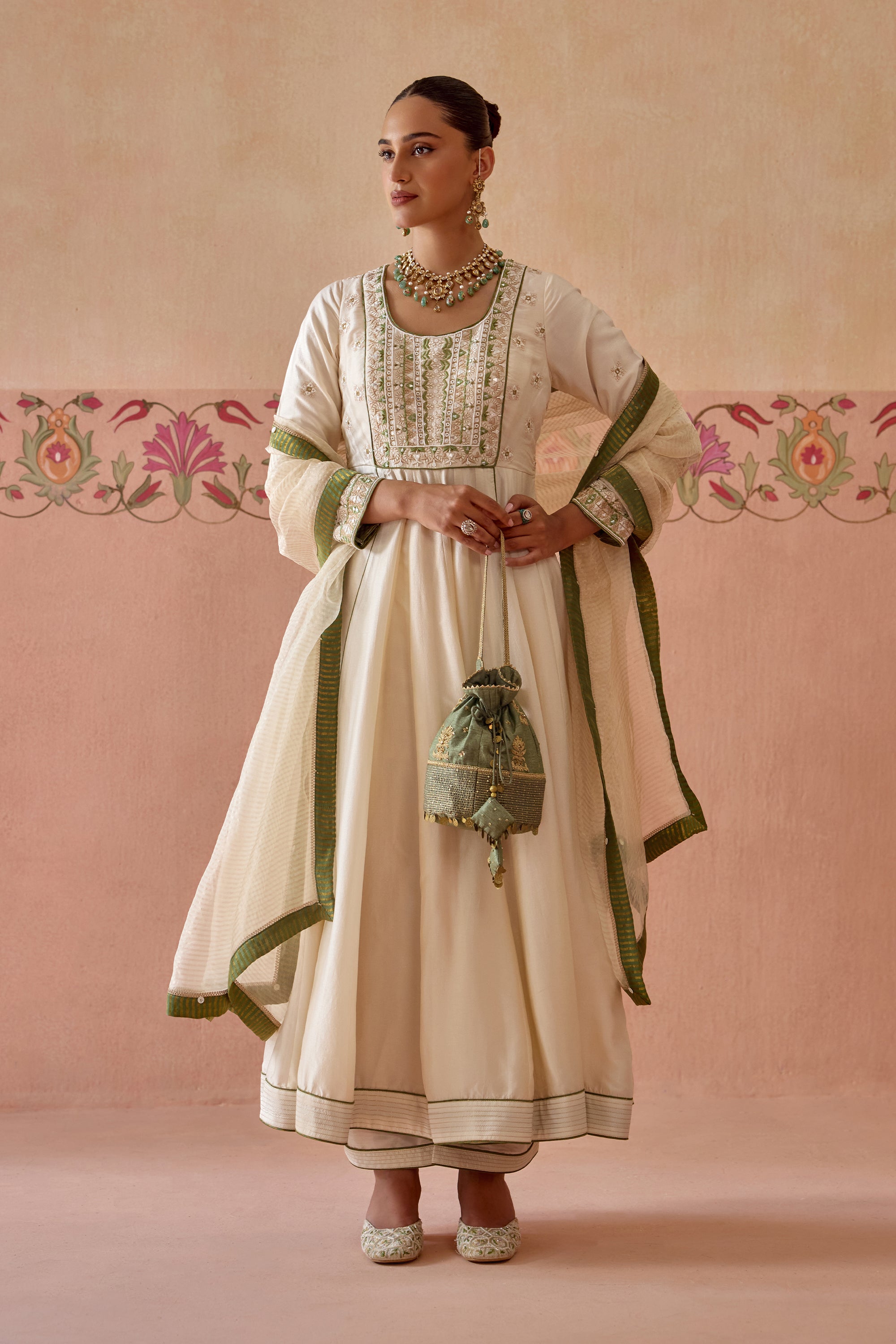 Zaha Anarkali Set - B