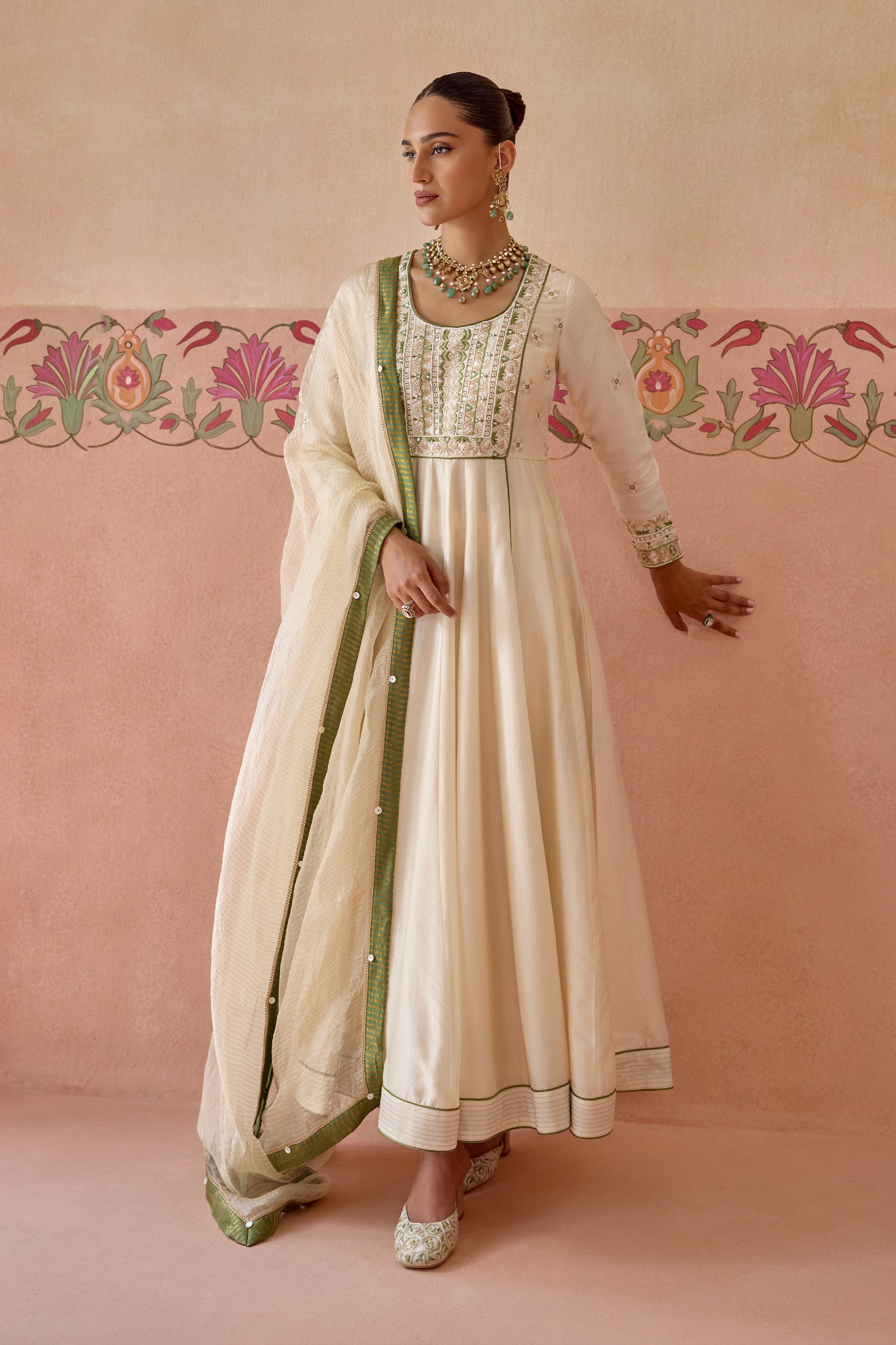 Zaha Anarkali Set - E