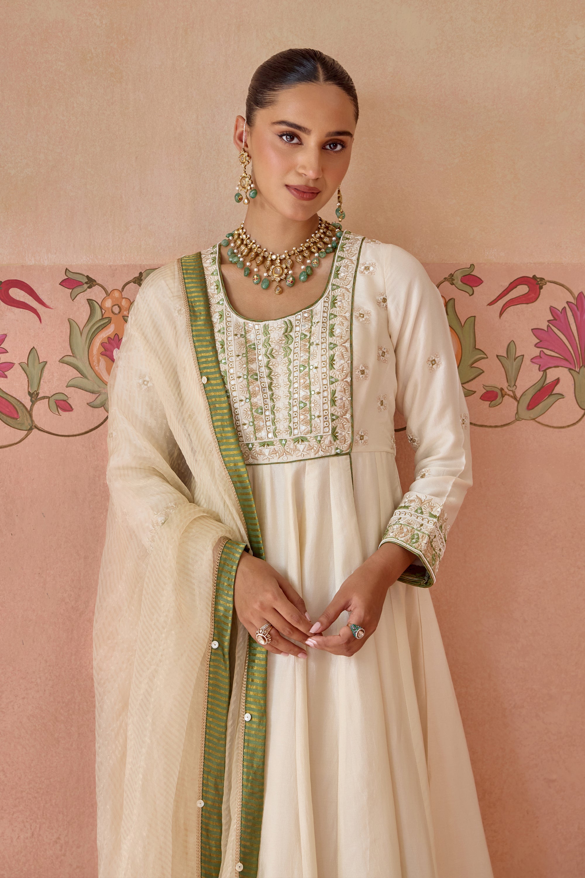 Zaha Anarkali Set - F
