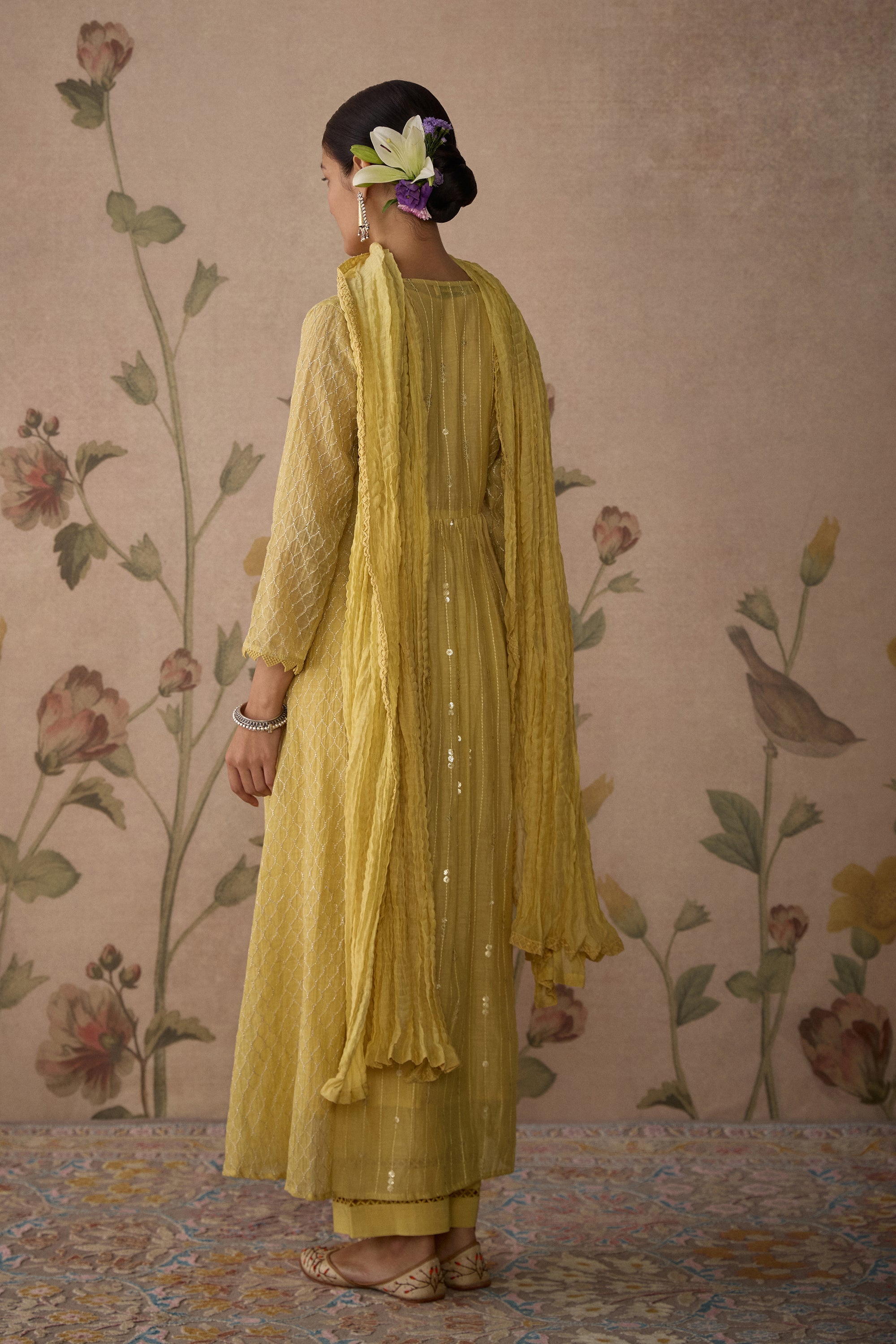 Lemon_Yellow_A-Line_Kurta_Set_Kritika_Dawar
