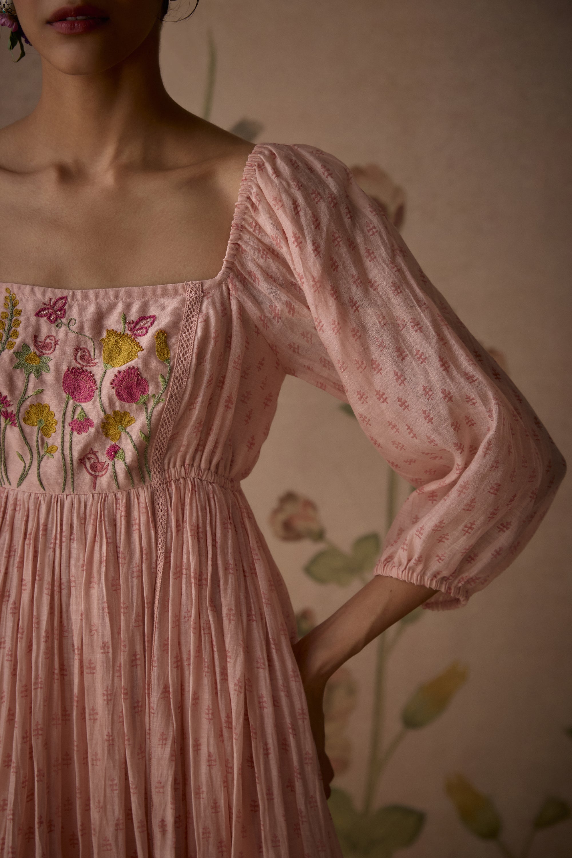 Pink_Hand_Embroidered_Tunic_Kritika_Dawar