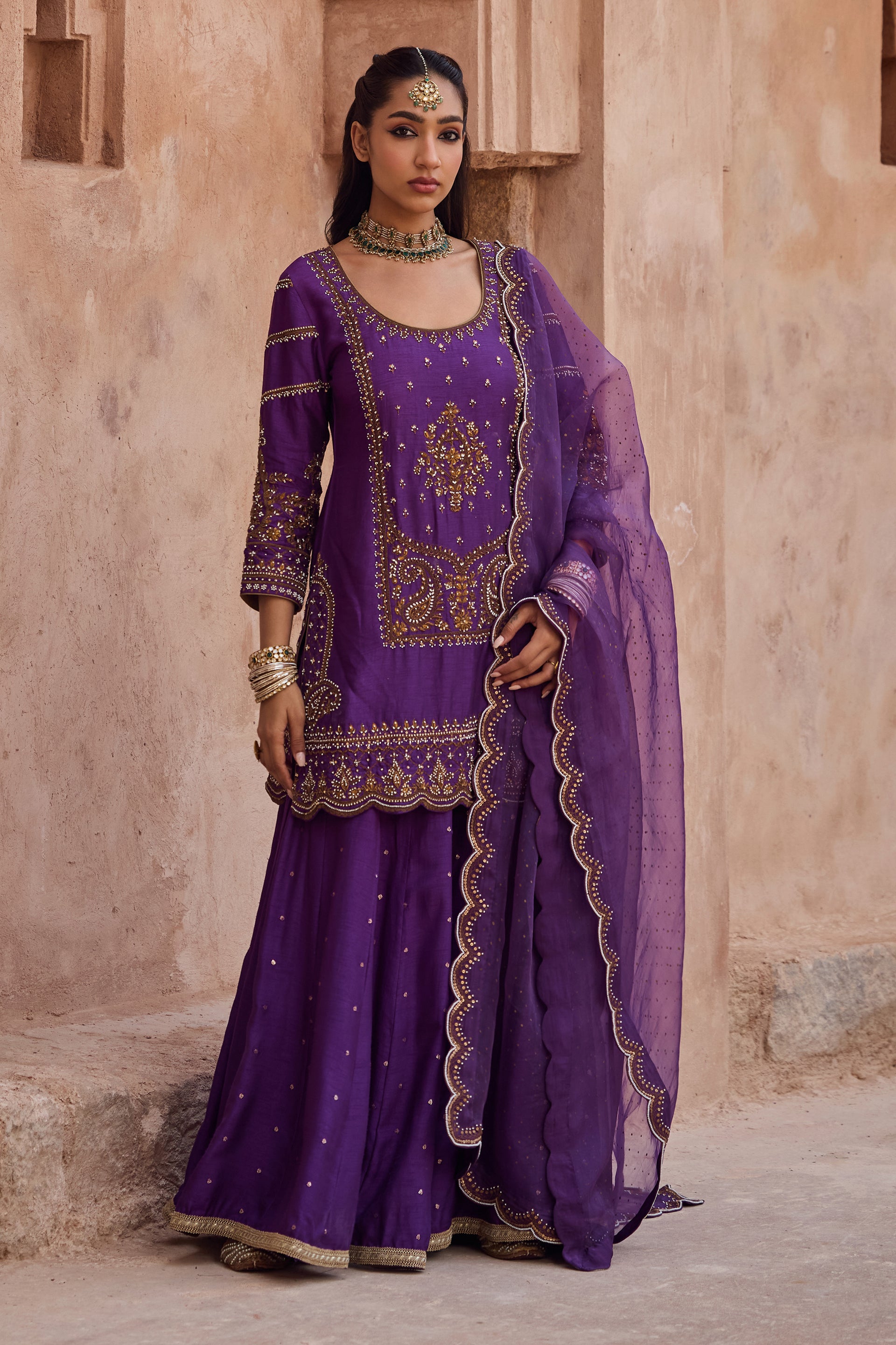 Alaya Sharara Set