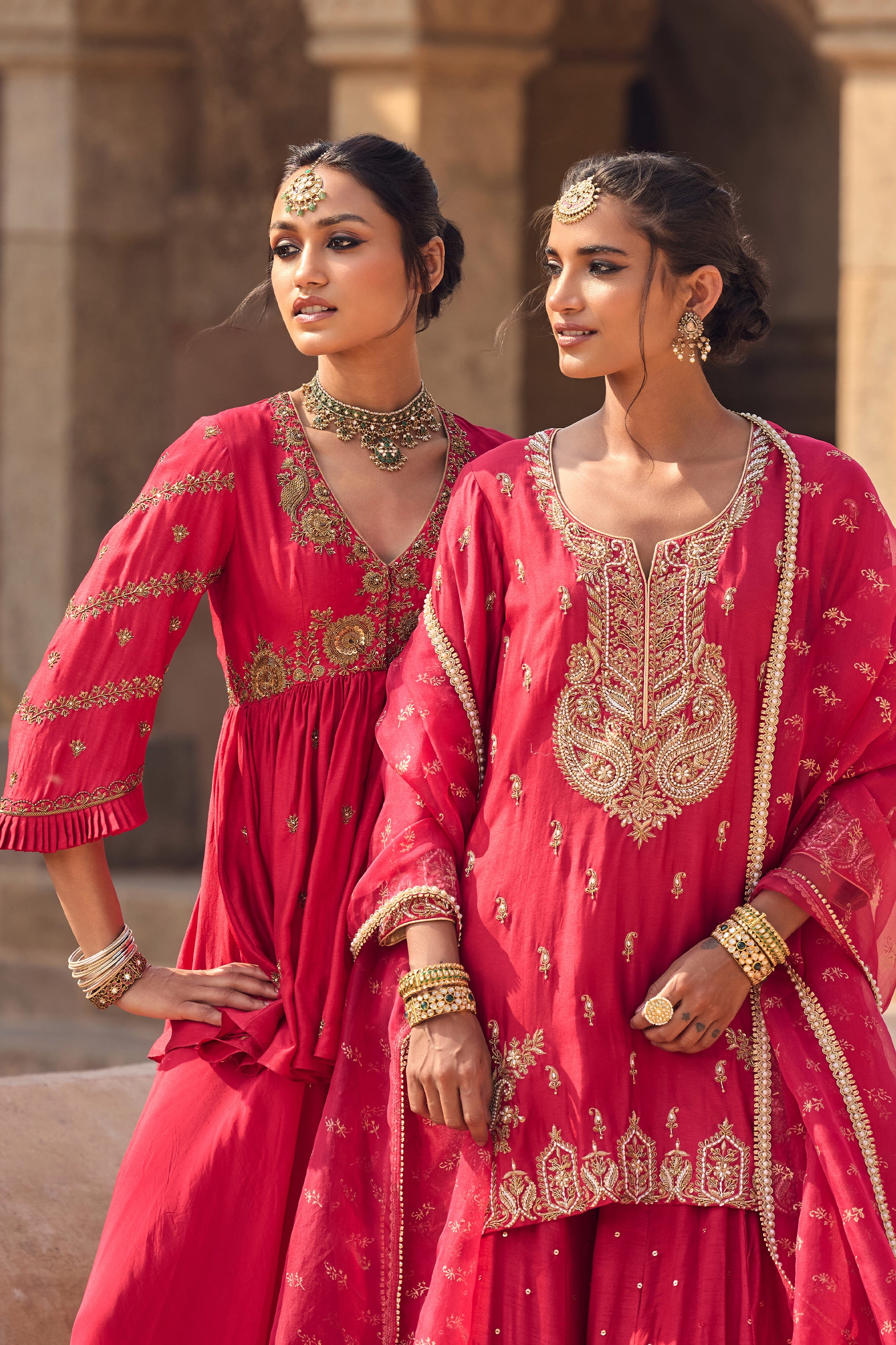 Amra Peplum Sharara