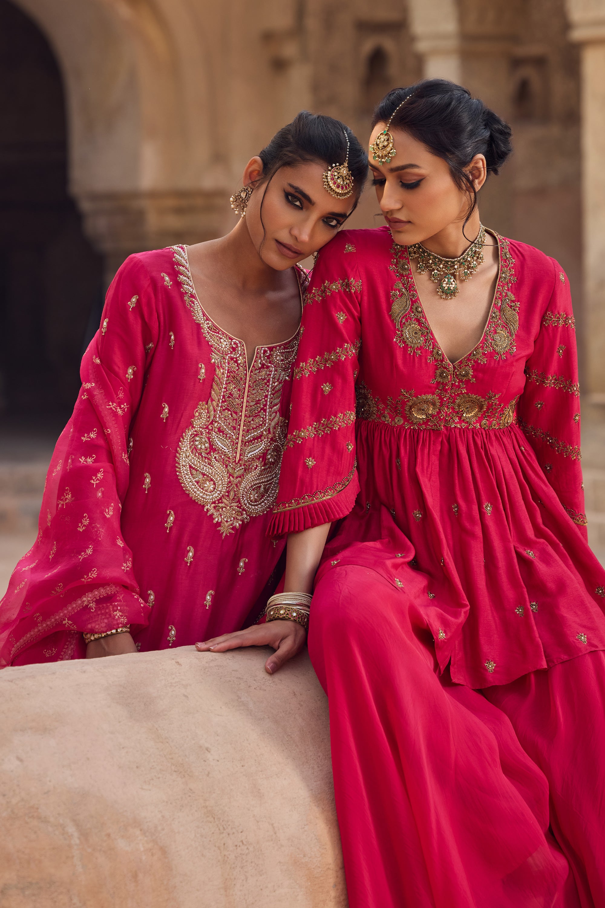 Amra Peplum Sharara