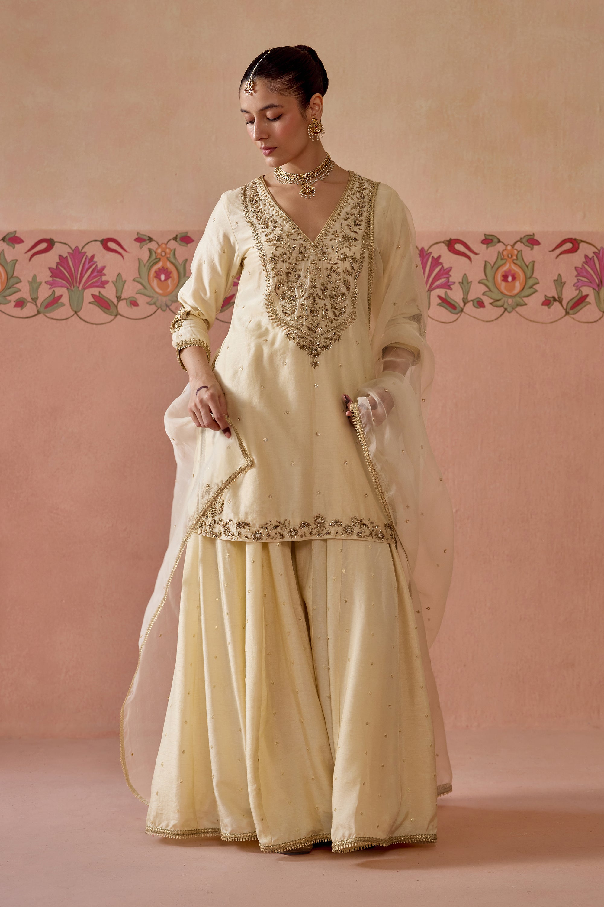Gulnaar Sharara Set - B
