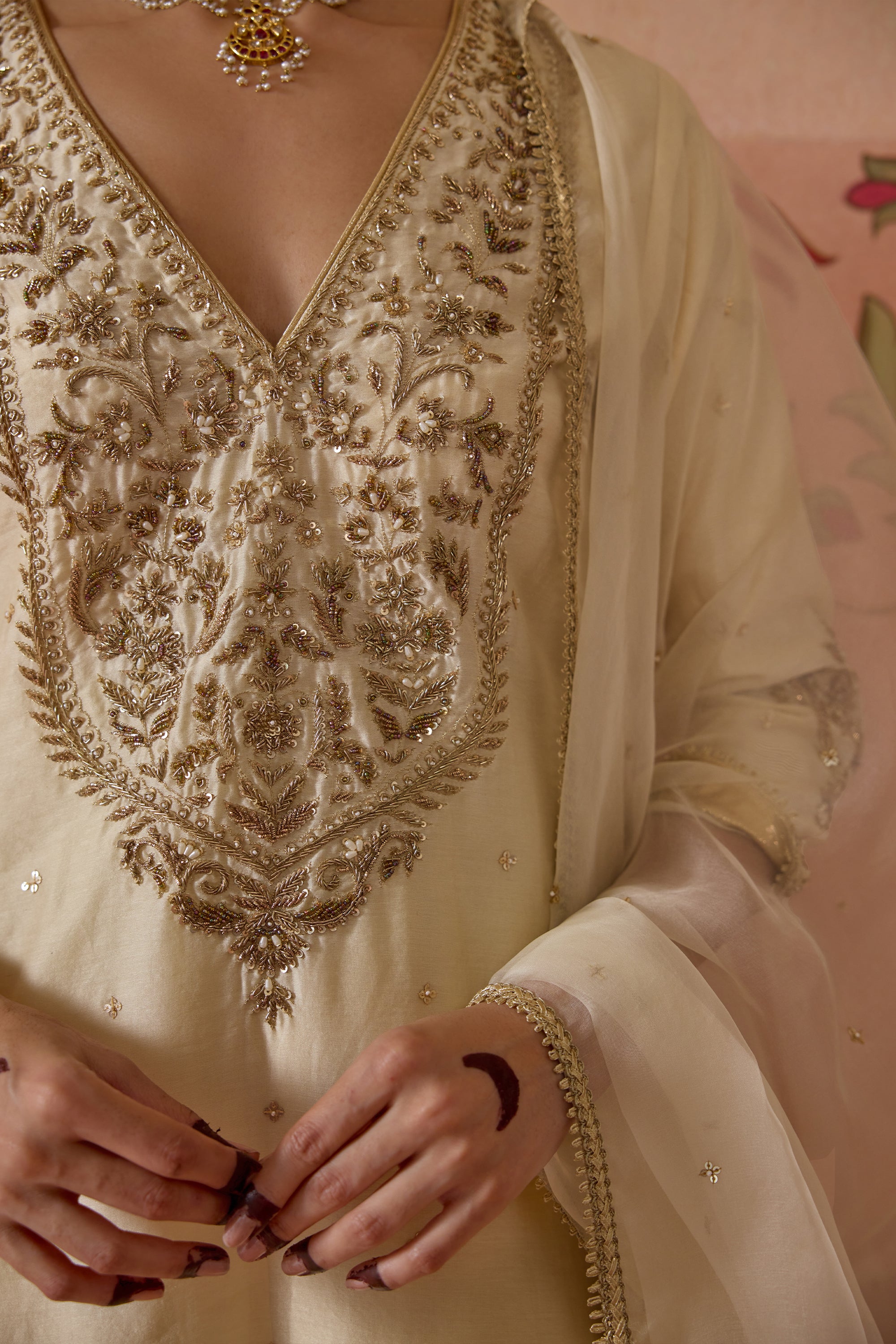 Gulnaar Sharara Set - E