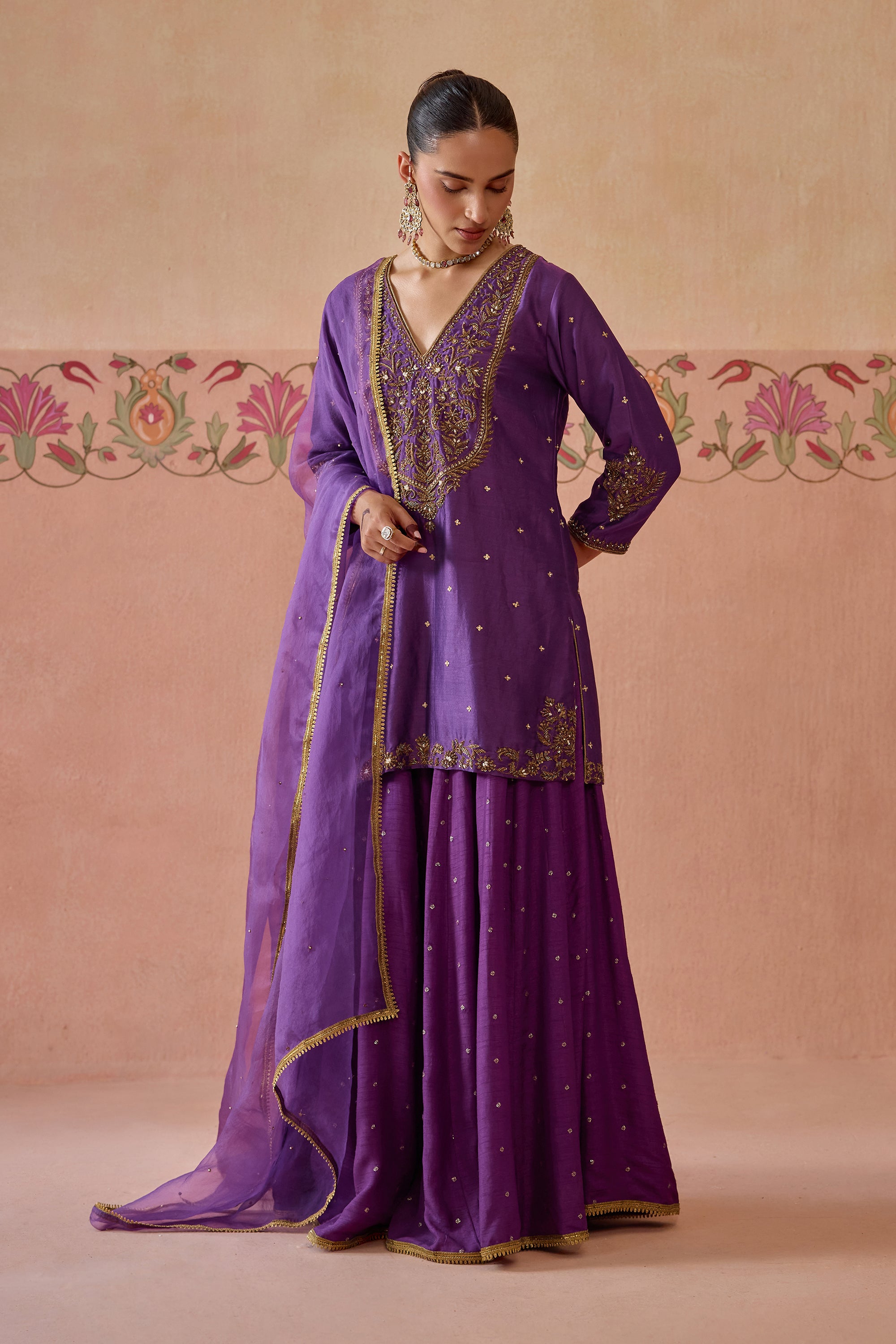 Gulnaar Sharara Set - B