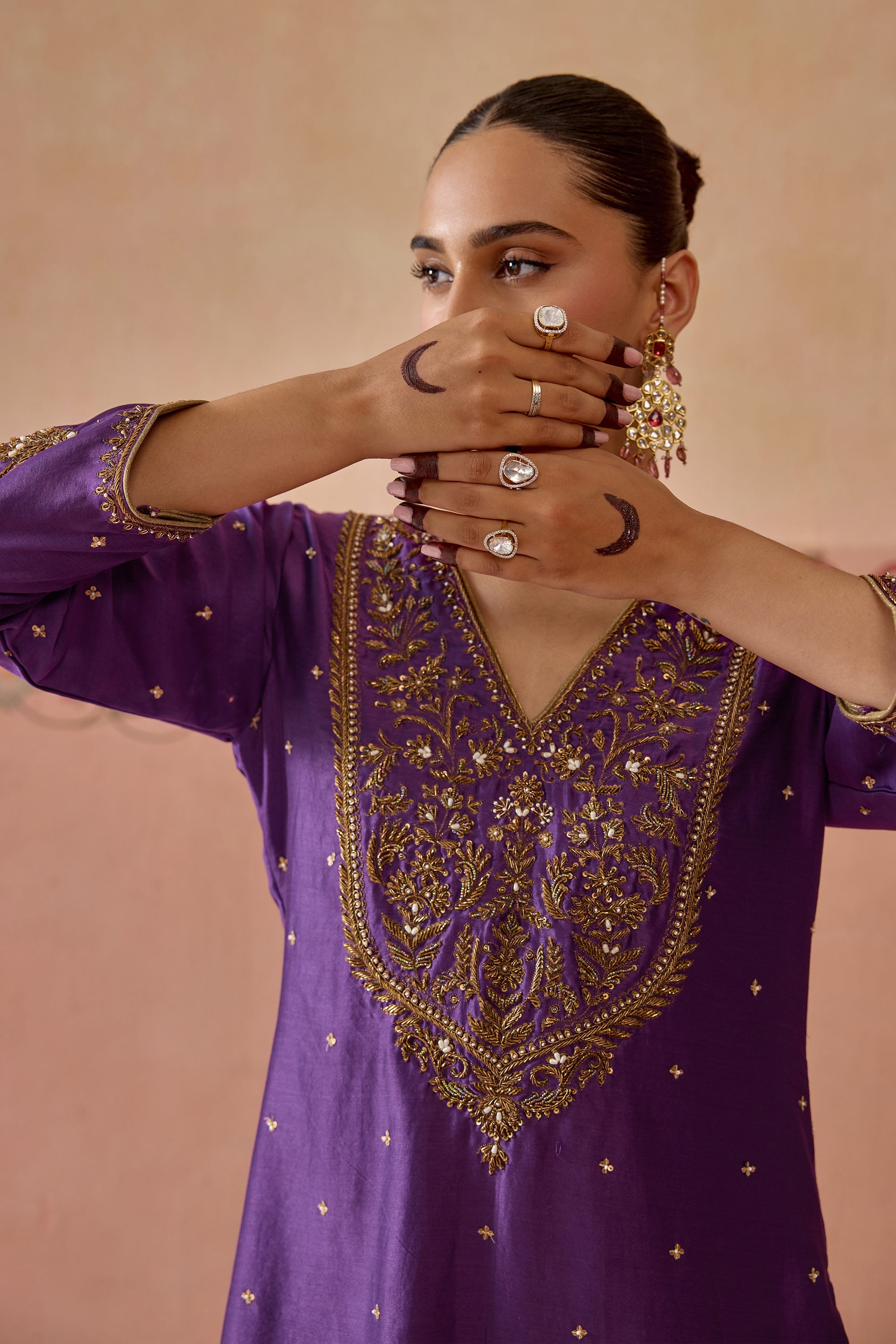 Gulnaar Sharara Set - E
