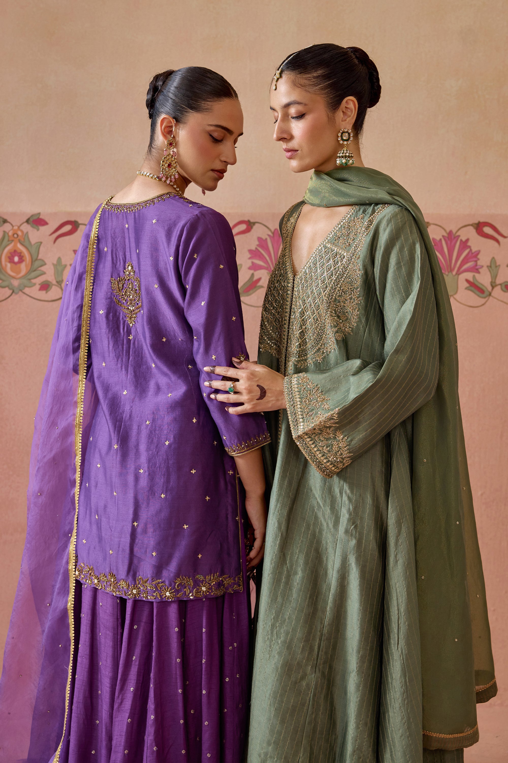 Gulnaar Sharara Set - H