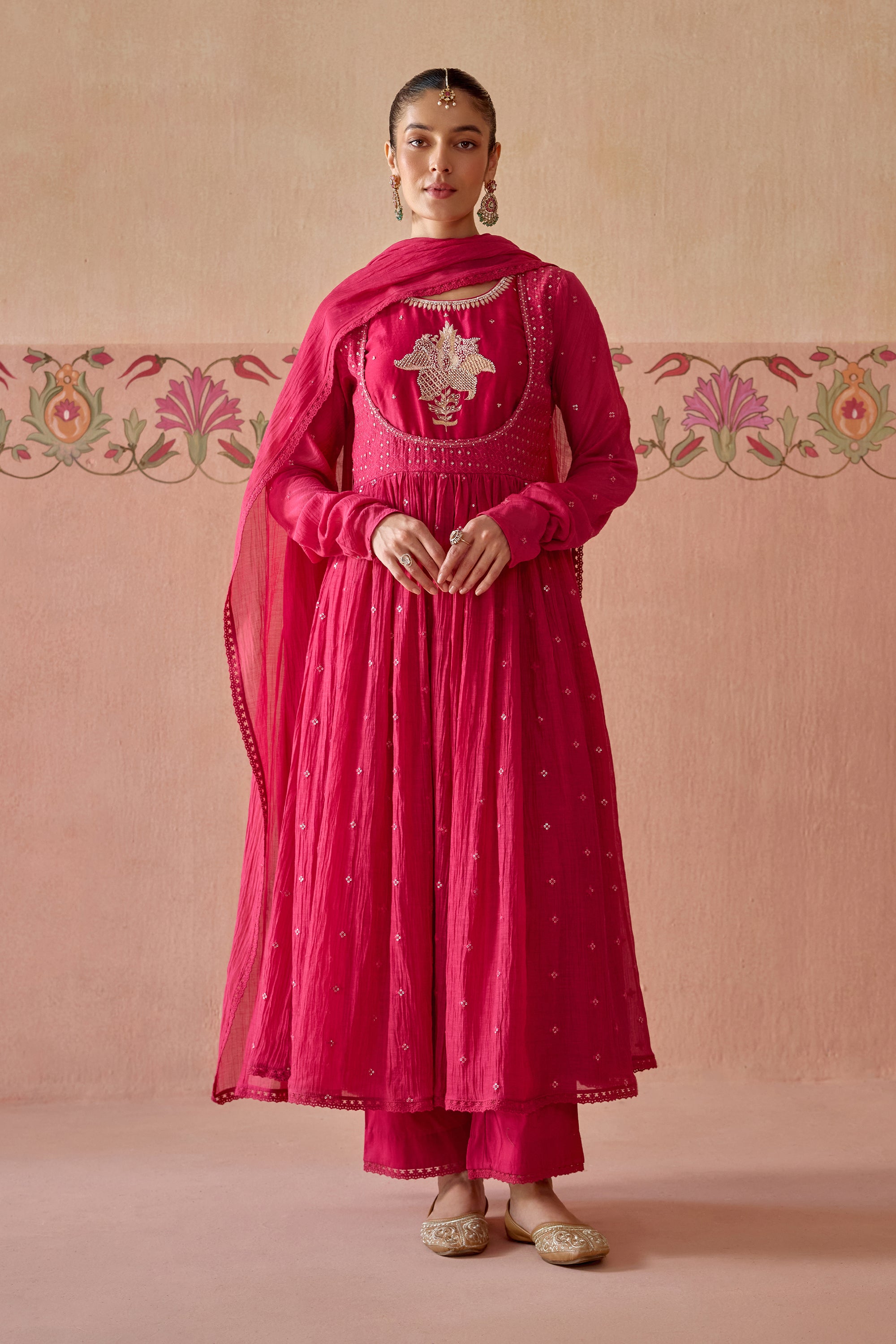 Evara Anarkali Set - A