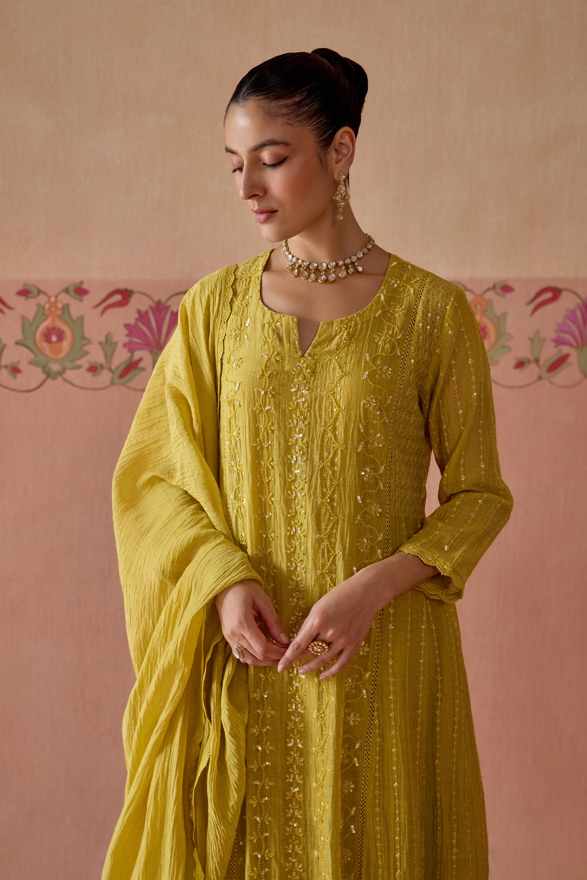 Saanjh Kurta Set - C