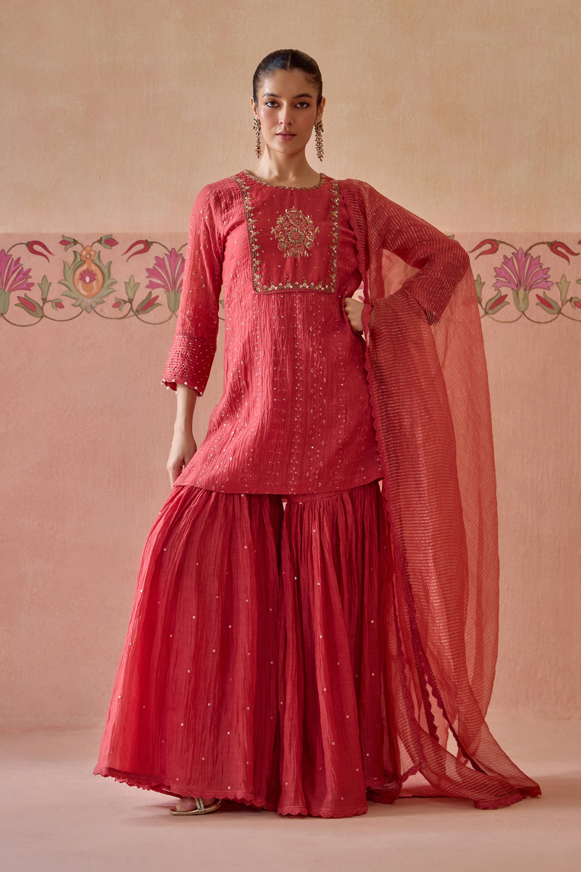 Ruh Gharara Set - A