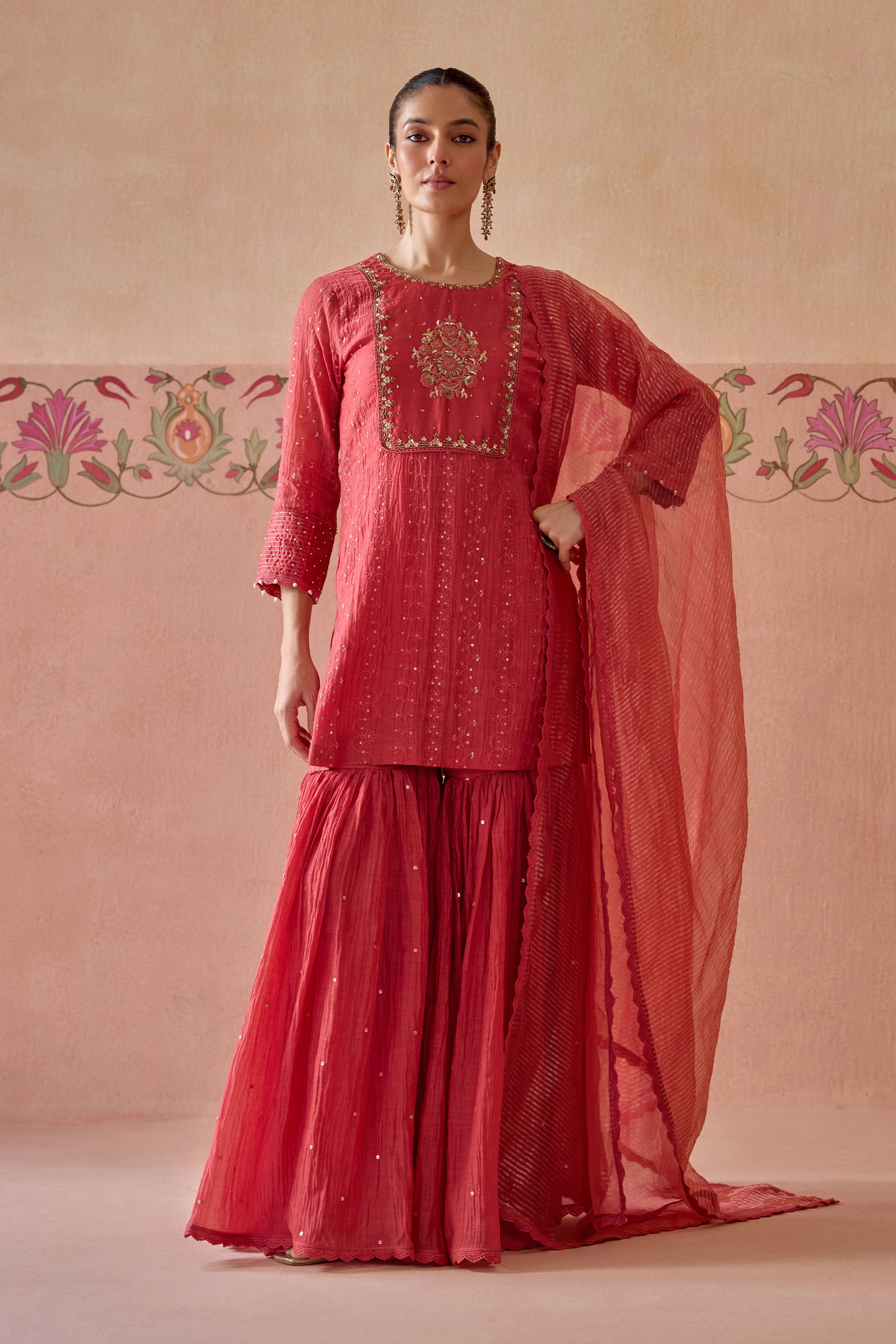 Ruh Gharara Set - B