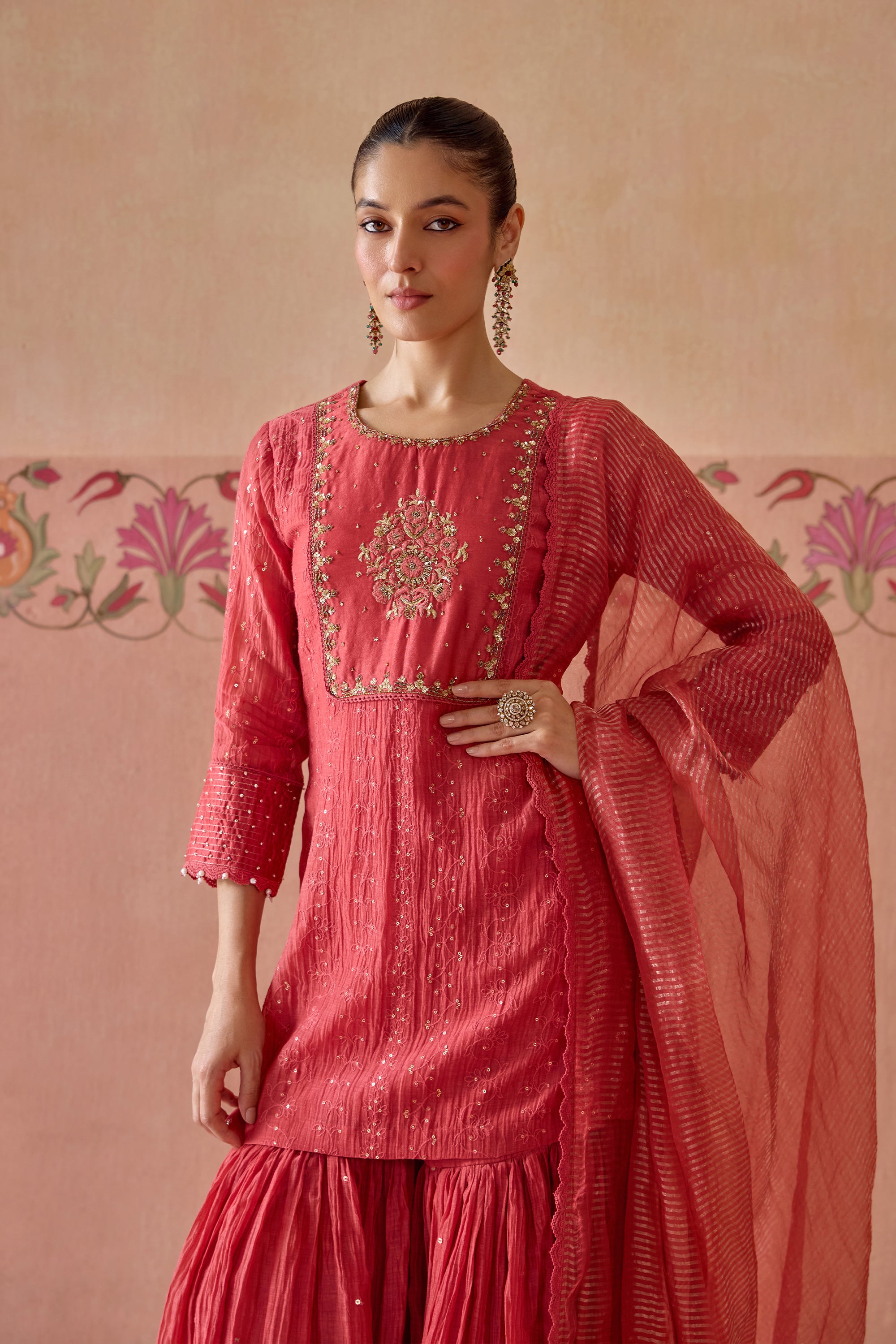 Ruh Gharara Set - C
