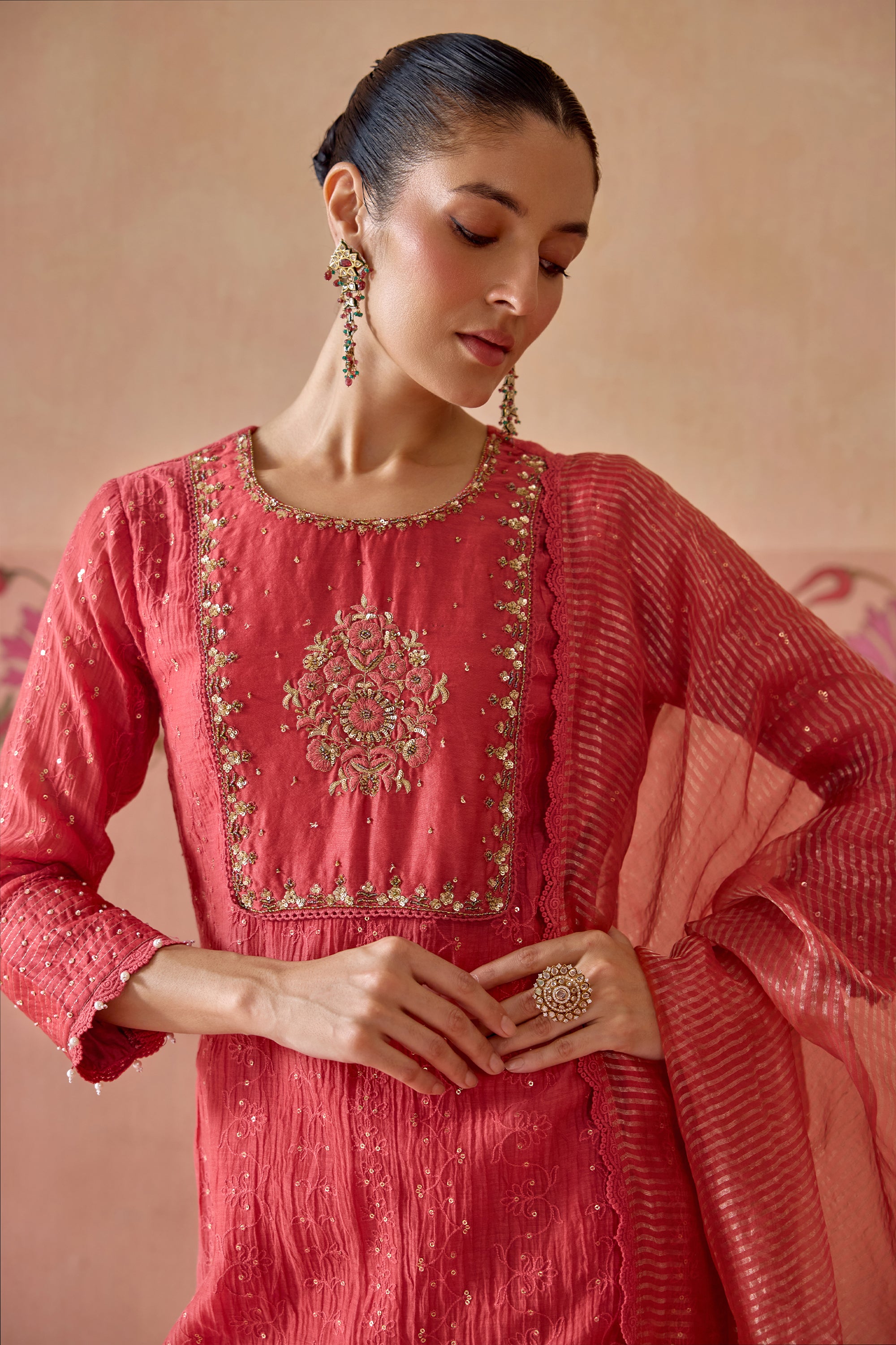 Ruh Gharara Set - D