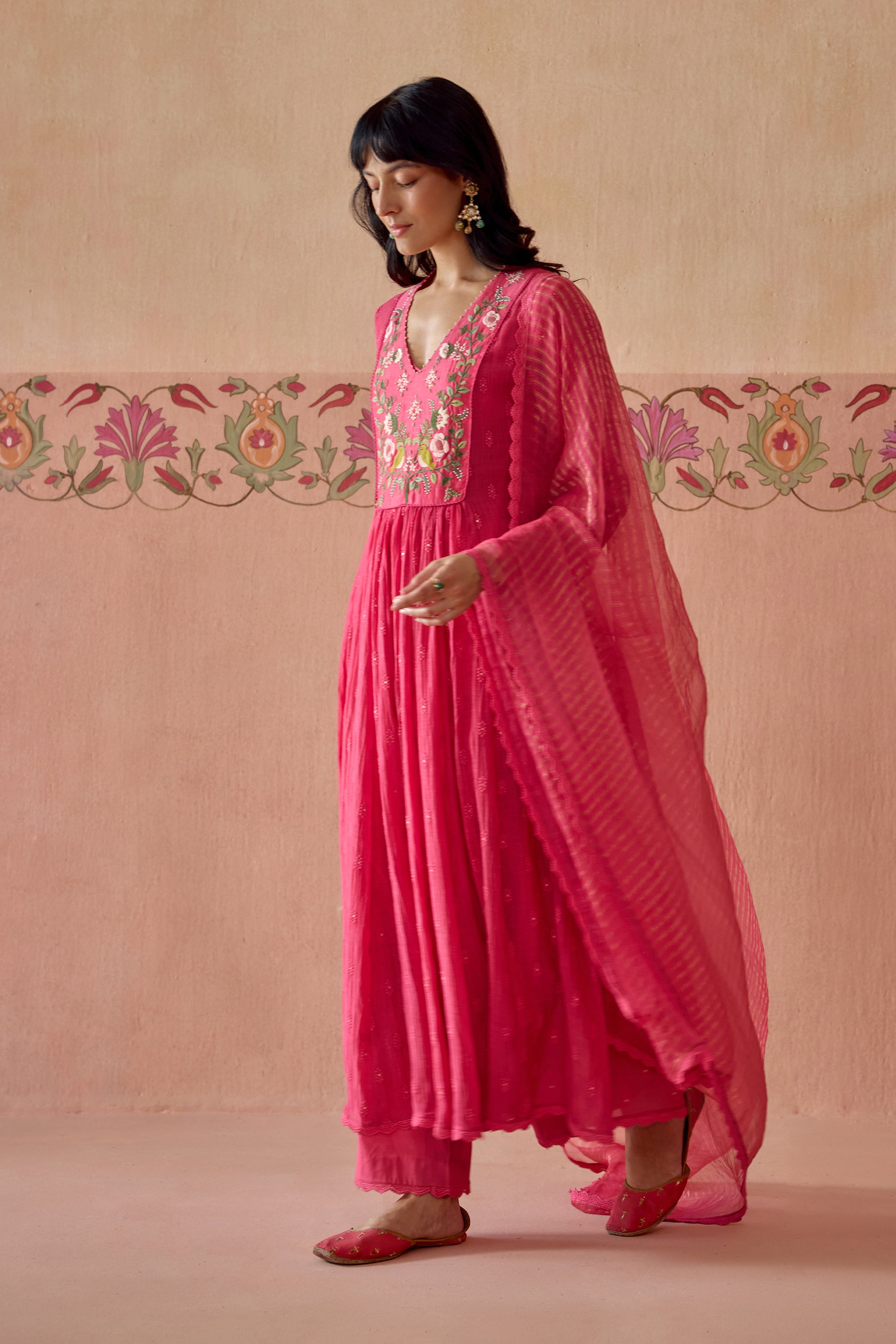 Chirai Kurta Set - A