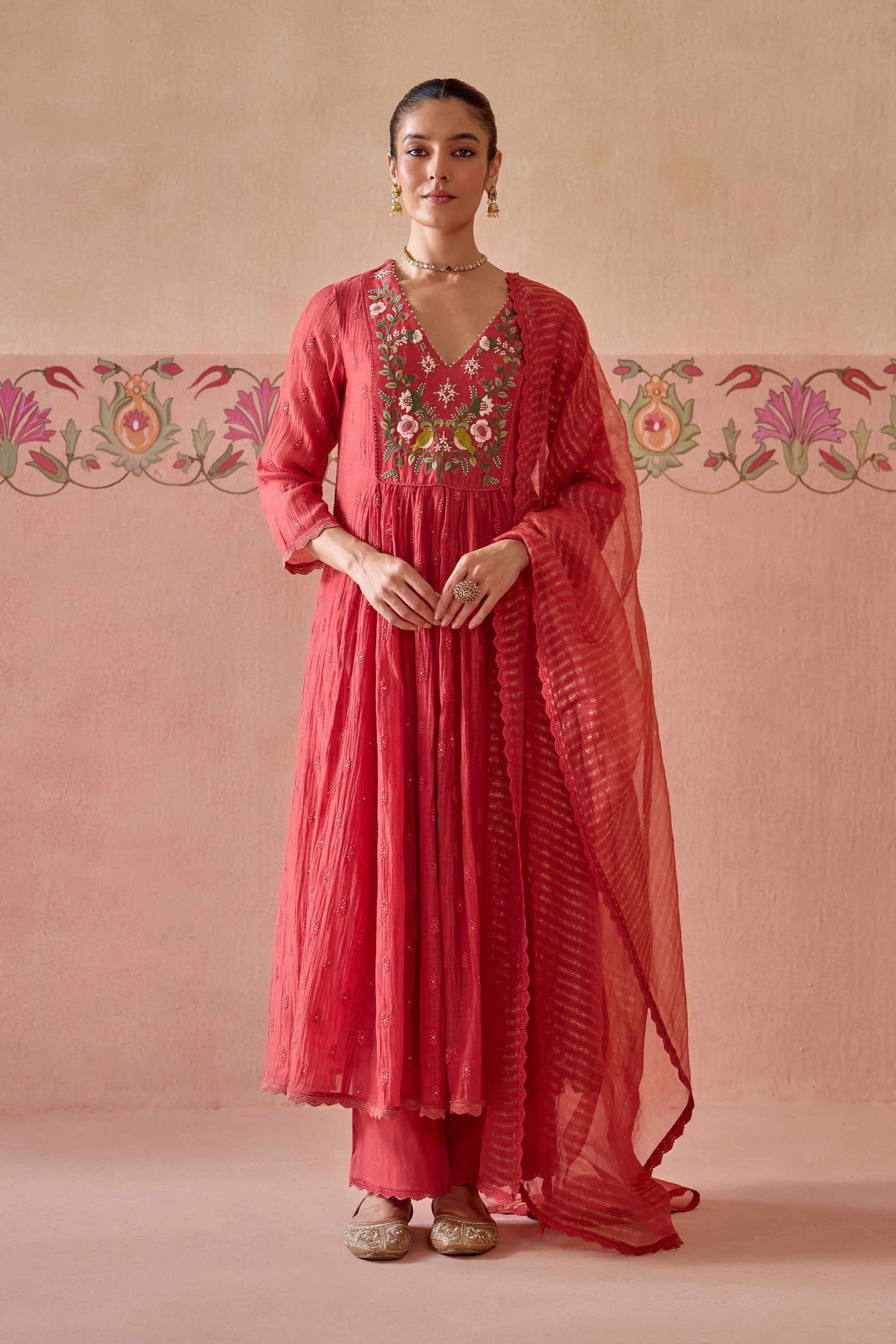 Chirai Kurta Set - A