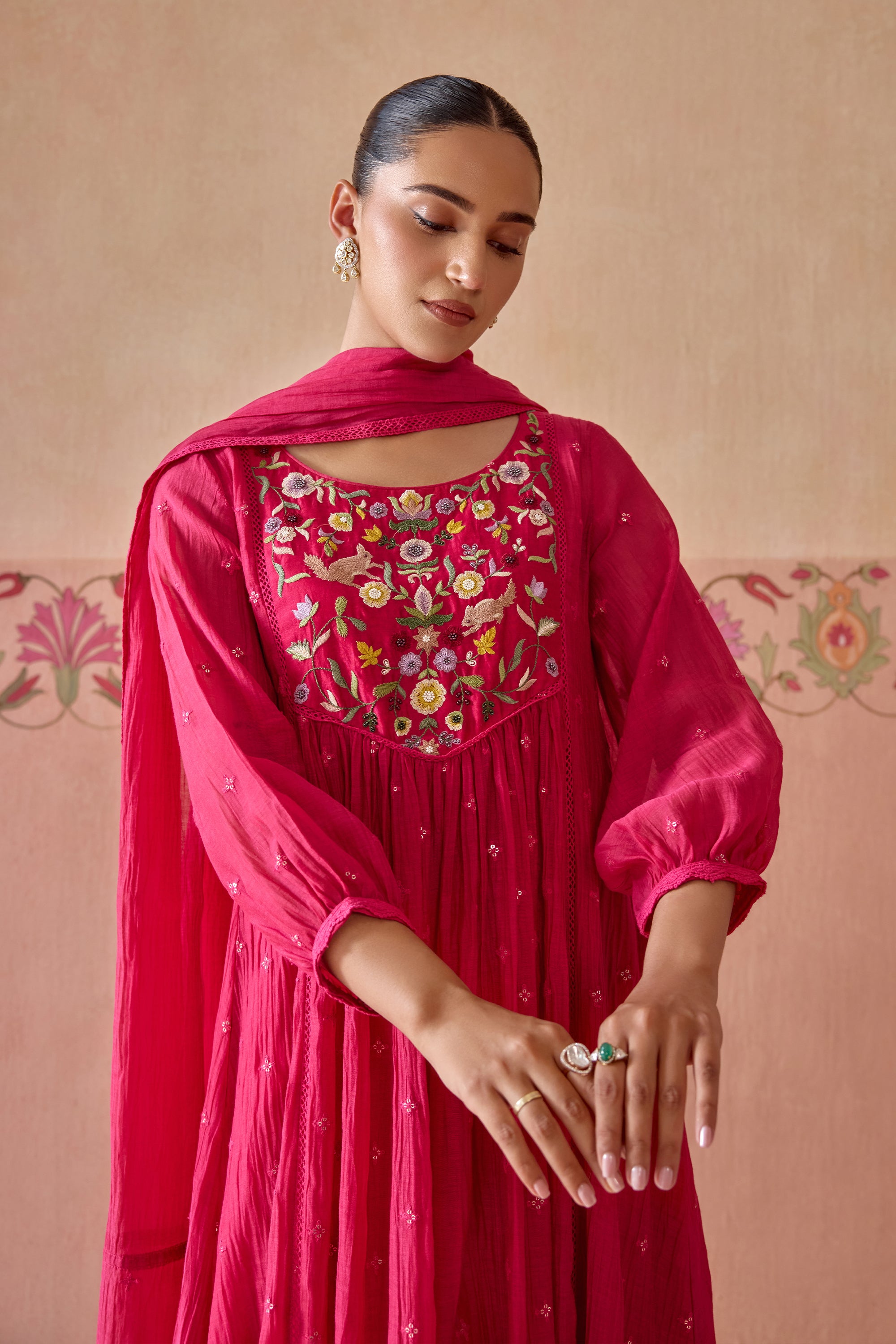 Phool Kurta Set - D