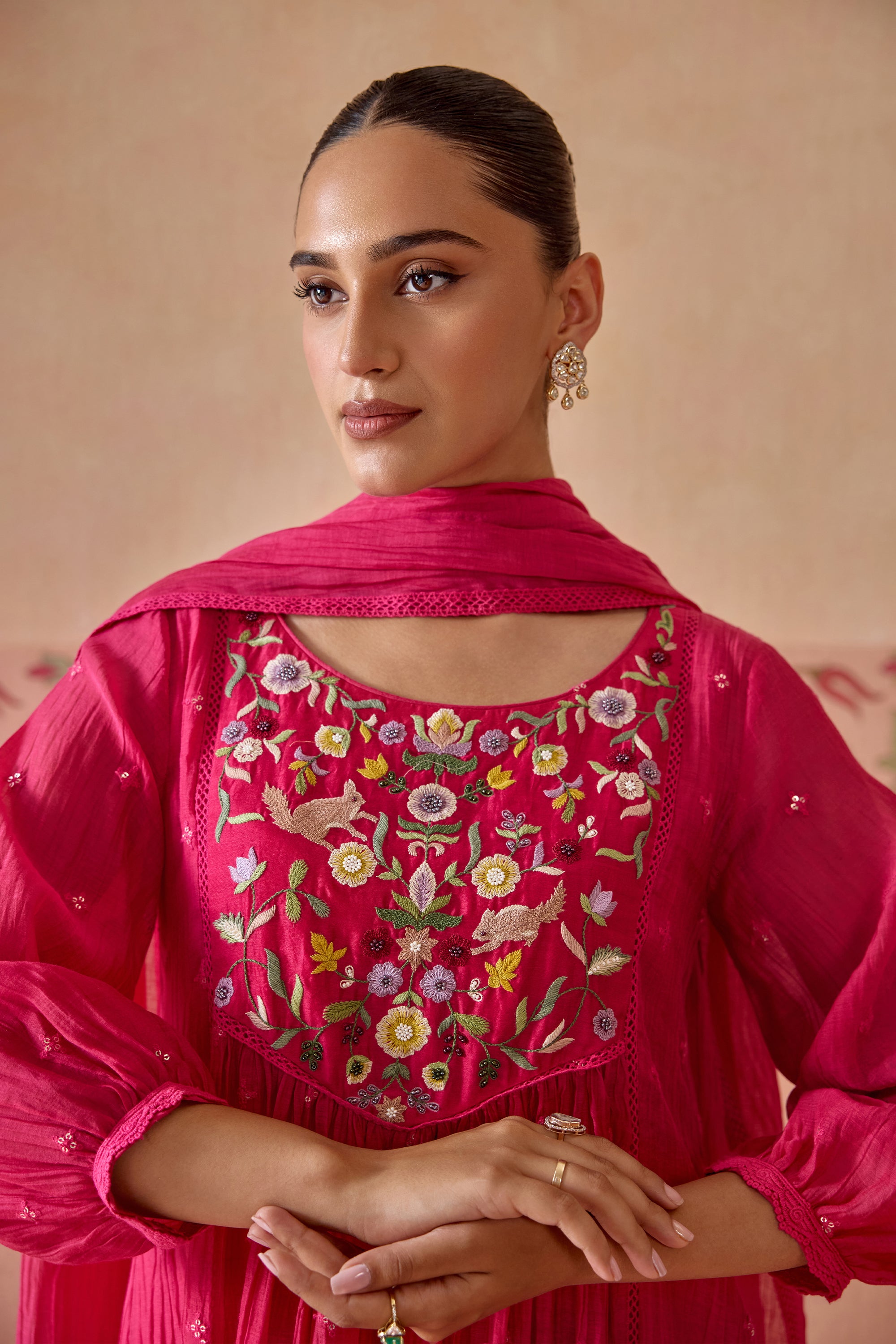 Phool Kurta Set - E