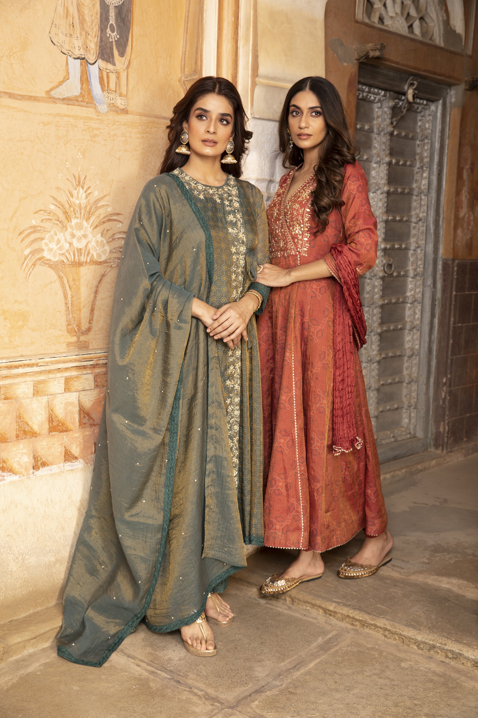 Teal_Gota_Embroidered_Gharara_Set_Kritika_Dawar