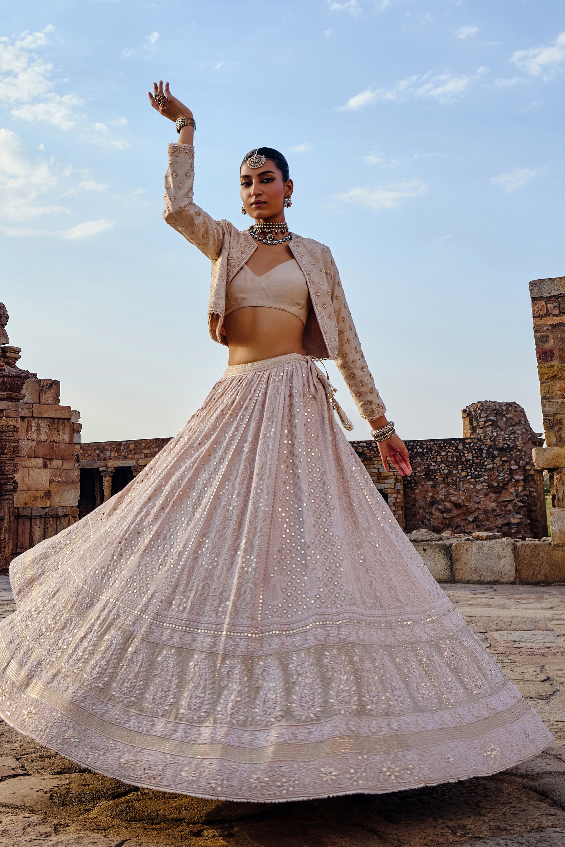 Afrin Lehenga Set