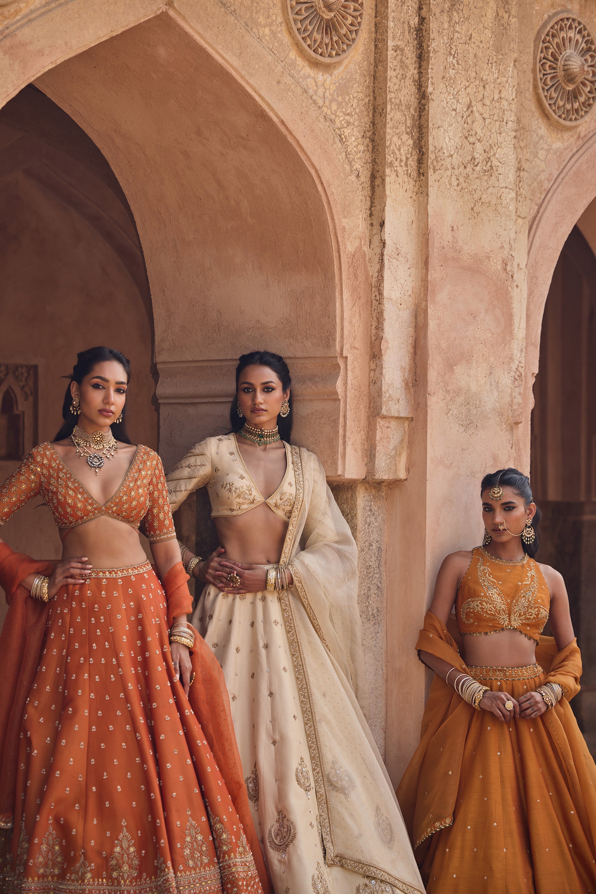 Chand Bari Lehenga Set