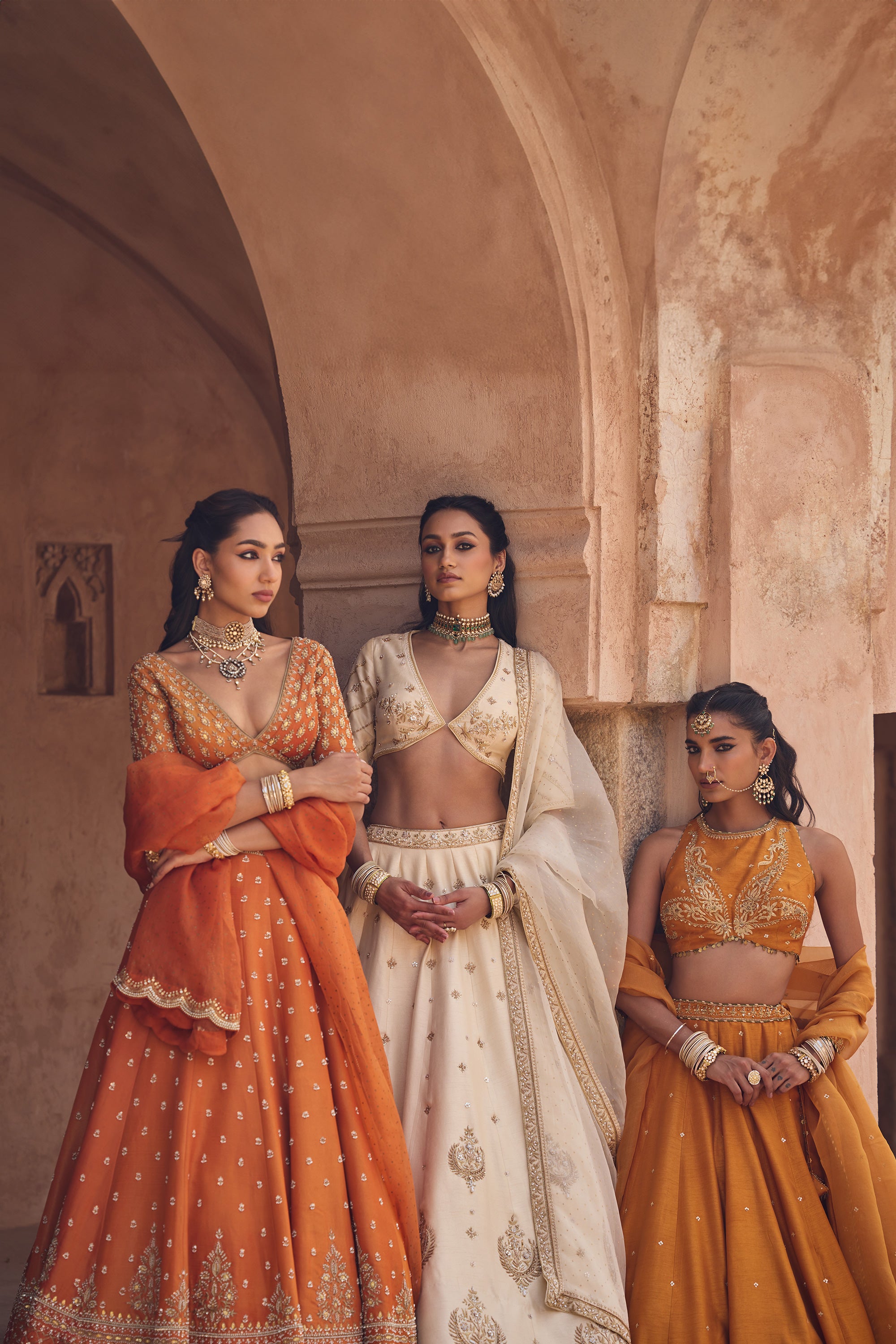 Chand Bari Lehenga Set